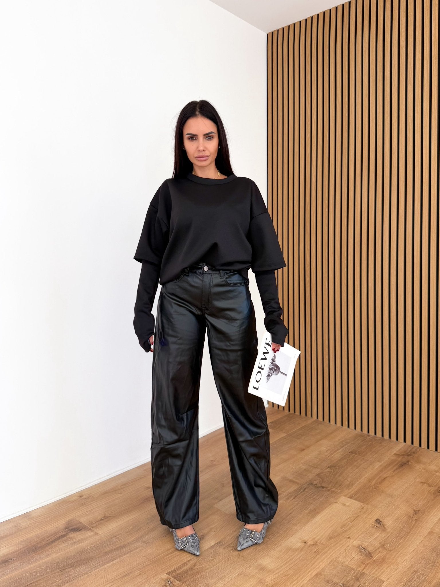 Maxi Maglia Doppia Manica - Nera - SAINTH