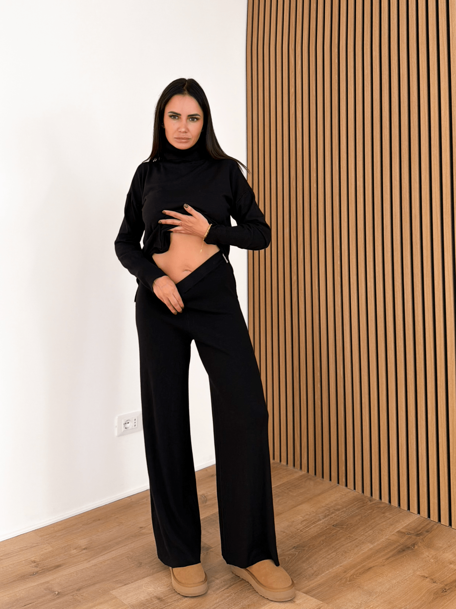 Coordinato Carezza - Nero - SAINTH