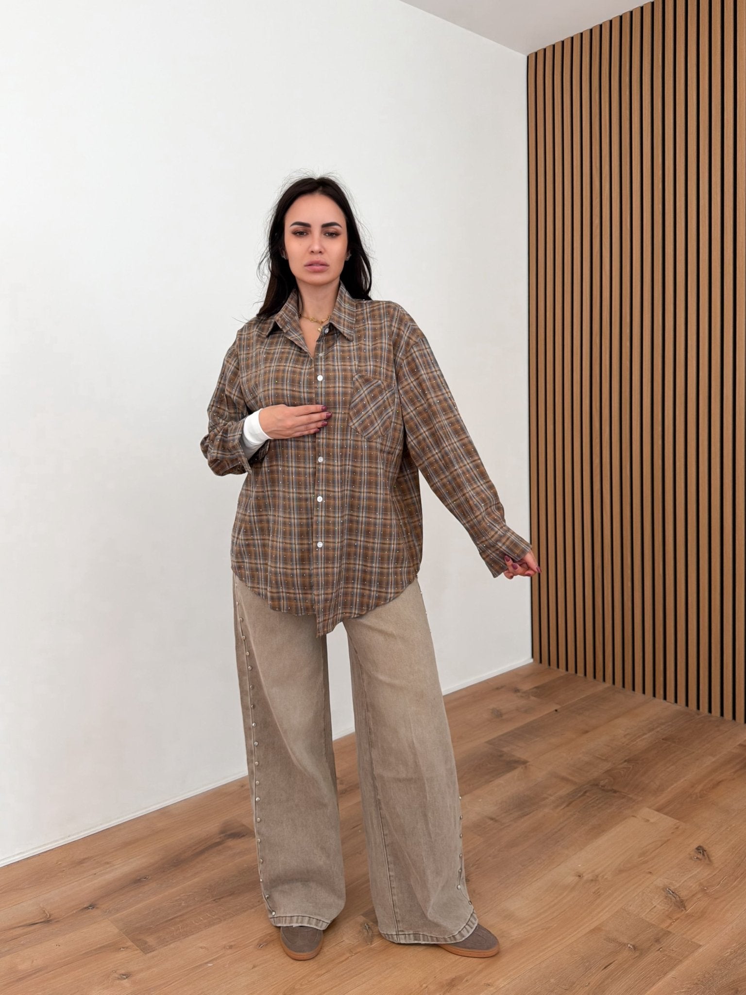 Camicia Diamond - Marrone - SAINTH