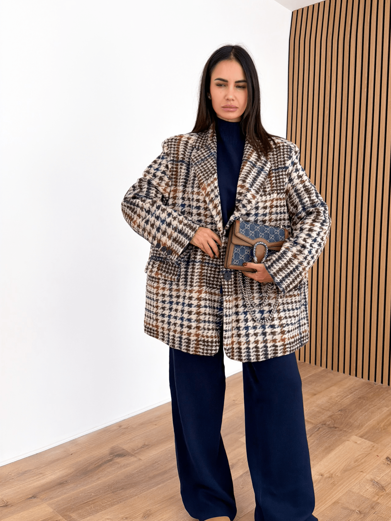 Cappotto Blazer PDP - Blu e Camel - SAINTH