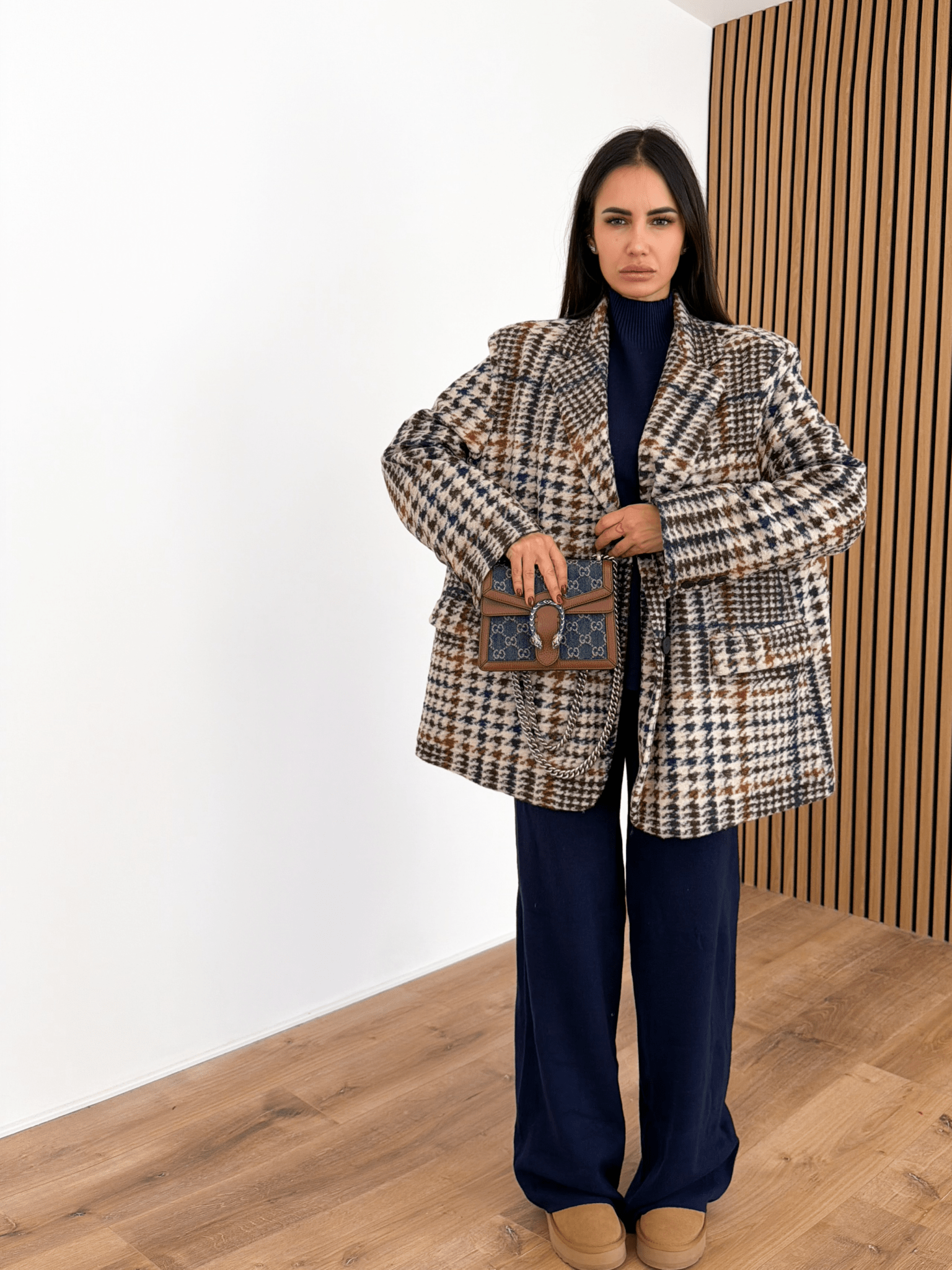 Cappotto Blazer PDP - Blu e Camel - SAINTH