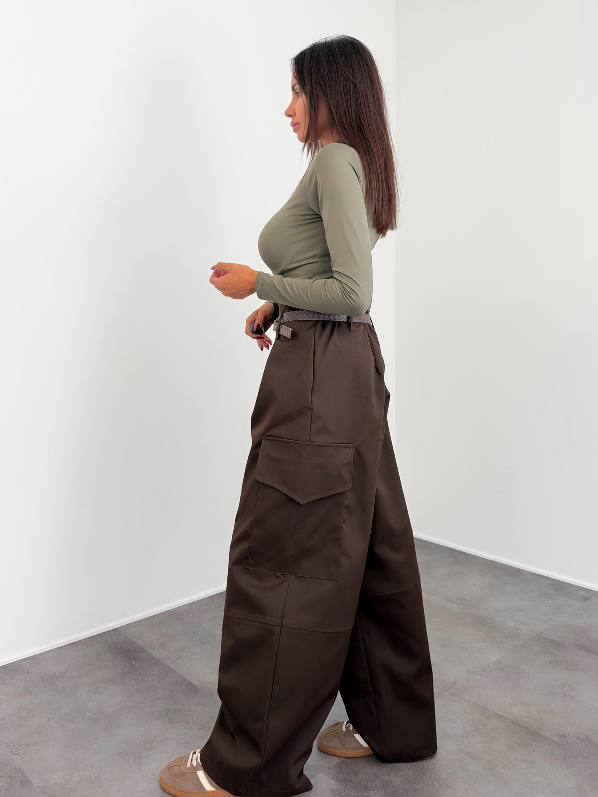 Pantalone Solution - Marrone
