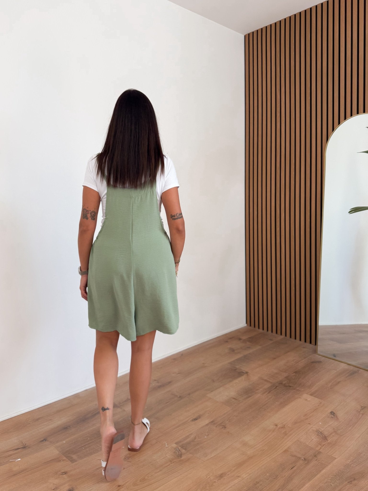 Salopette + T-Shirt Nancy - Army Green - SAINTH