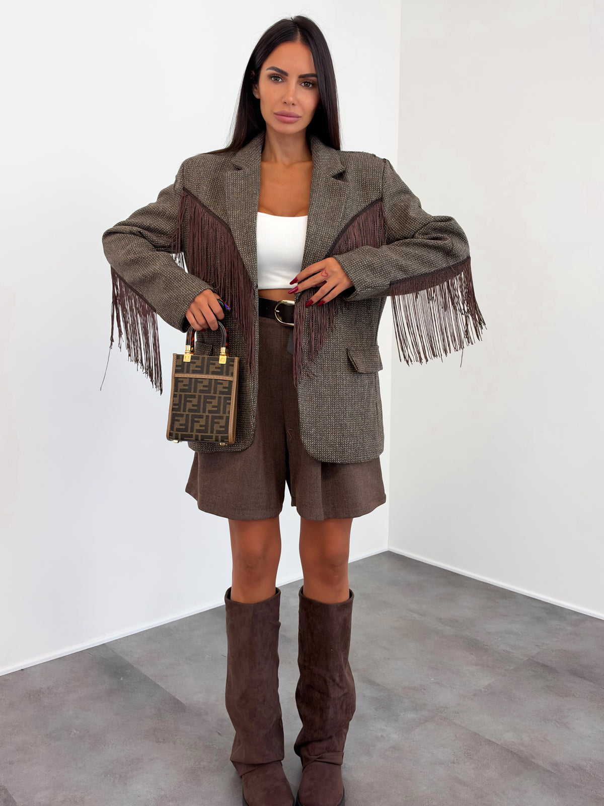 Blazer Western - Marrone