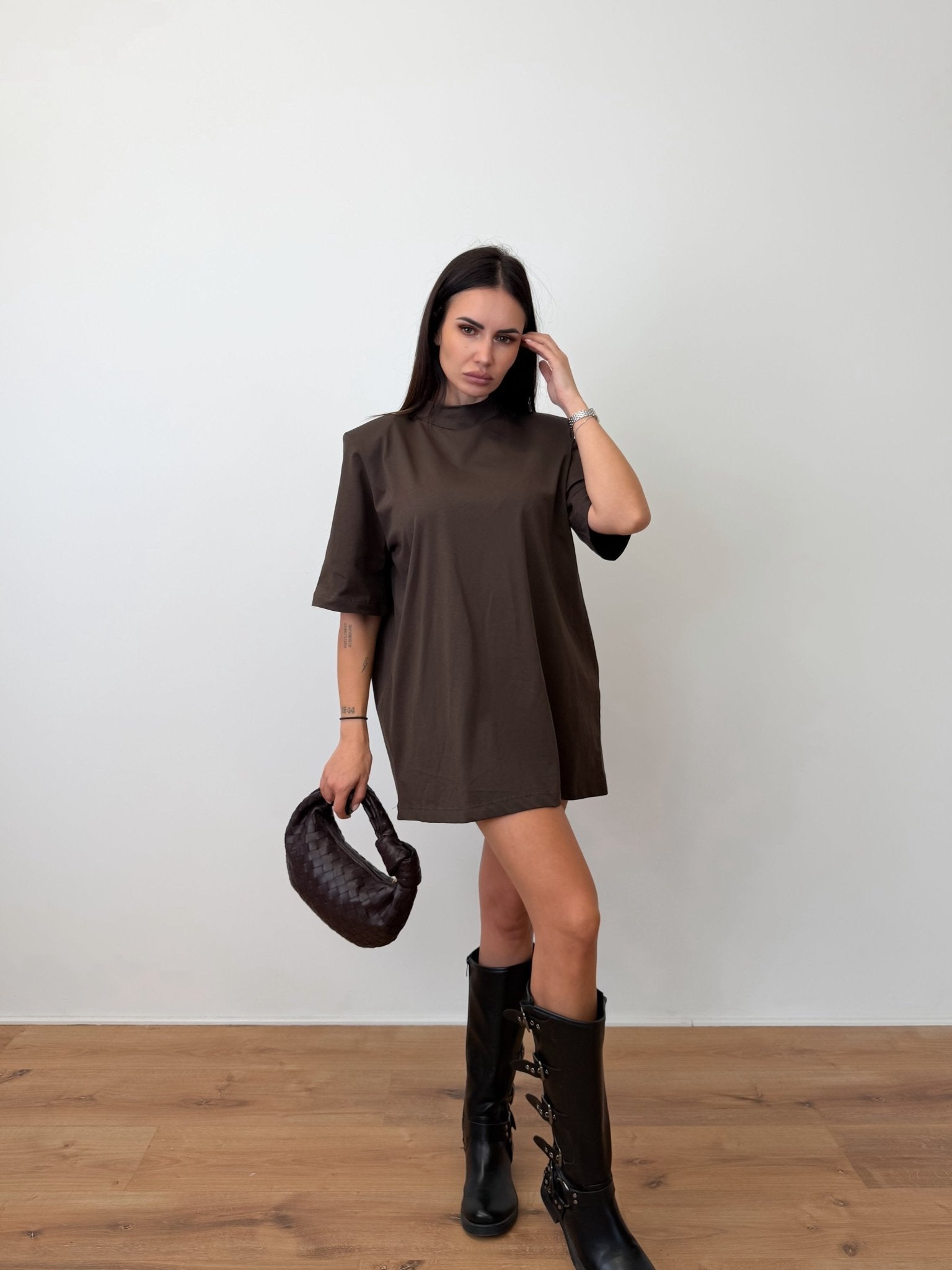 Maglia Over Spalle Interne - Marrone - SAINTH