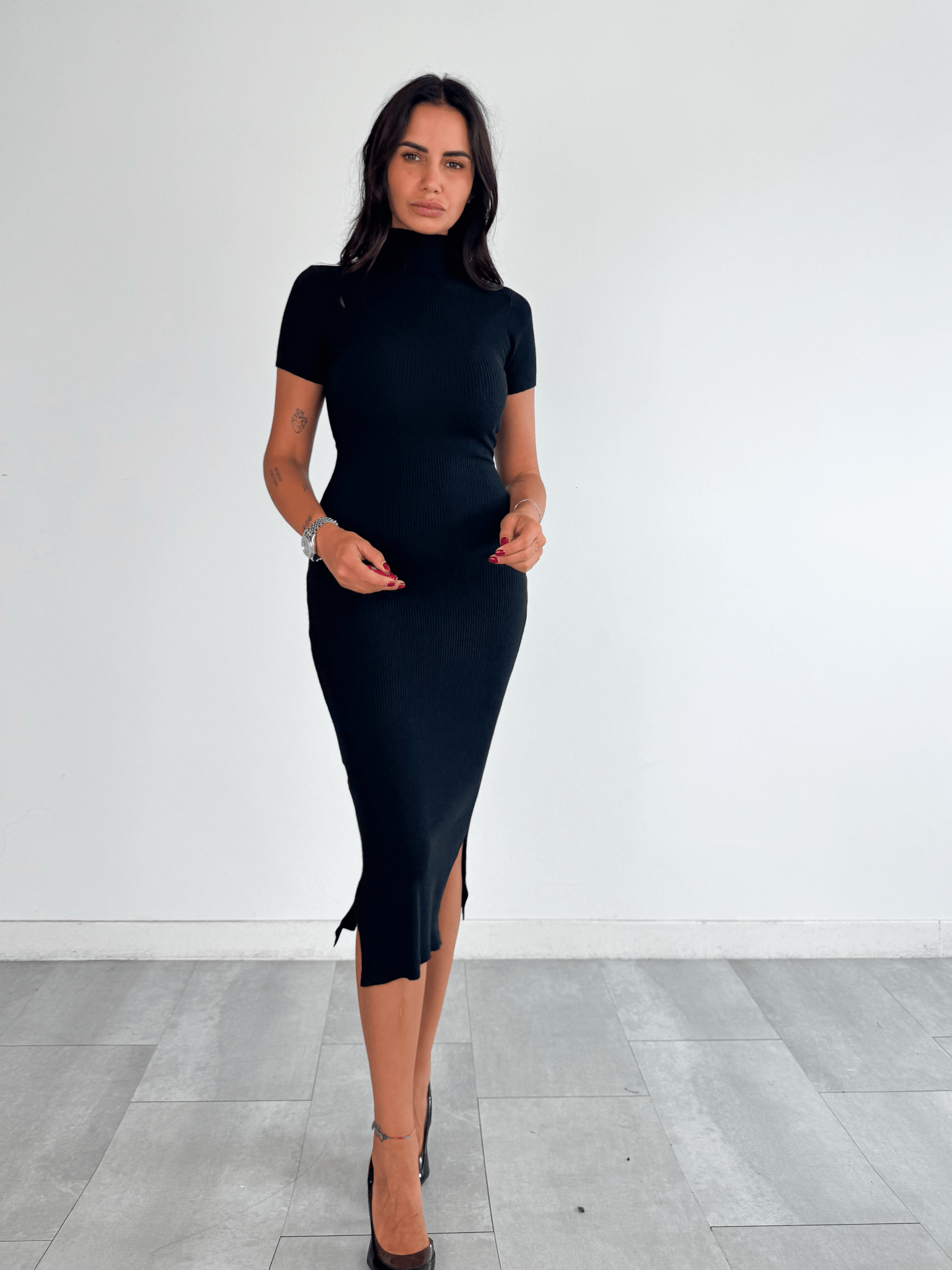 Abito Pull Tender - Nero - SAINTH