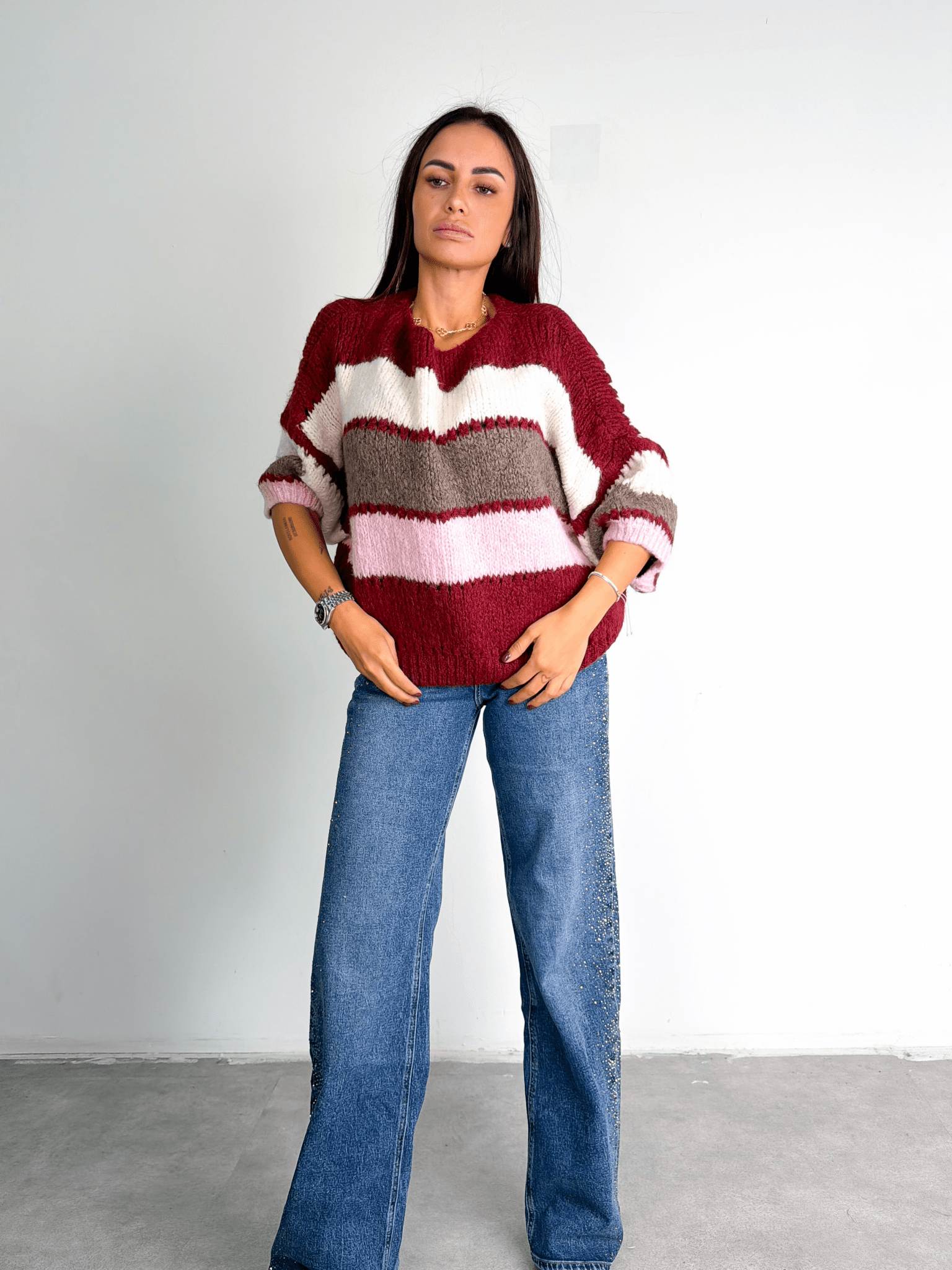 Pull Colorful - Bordeaux - SAINTH