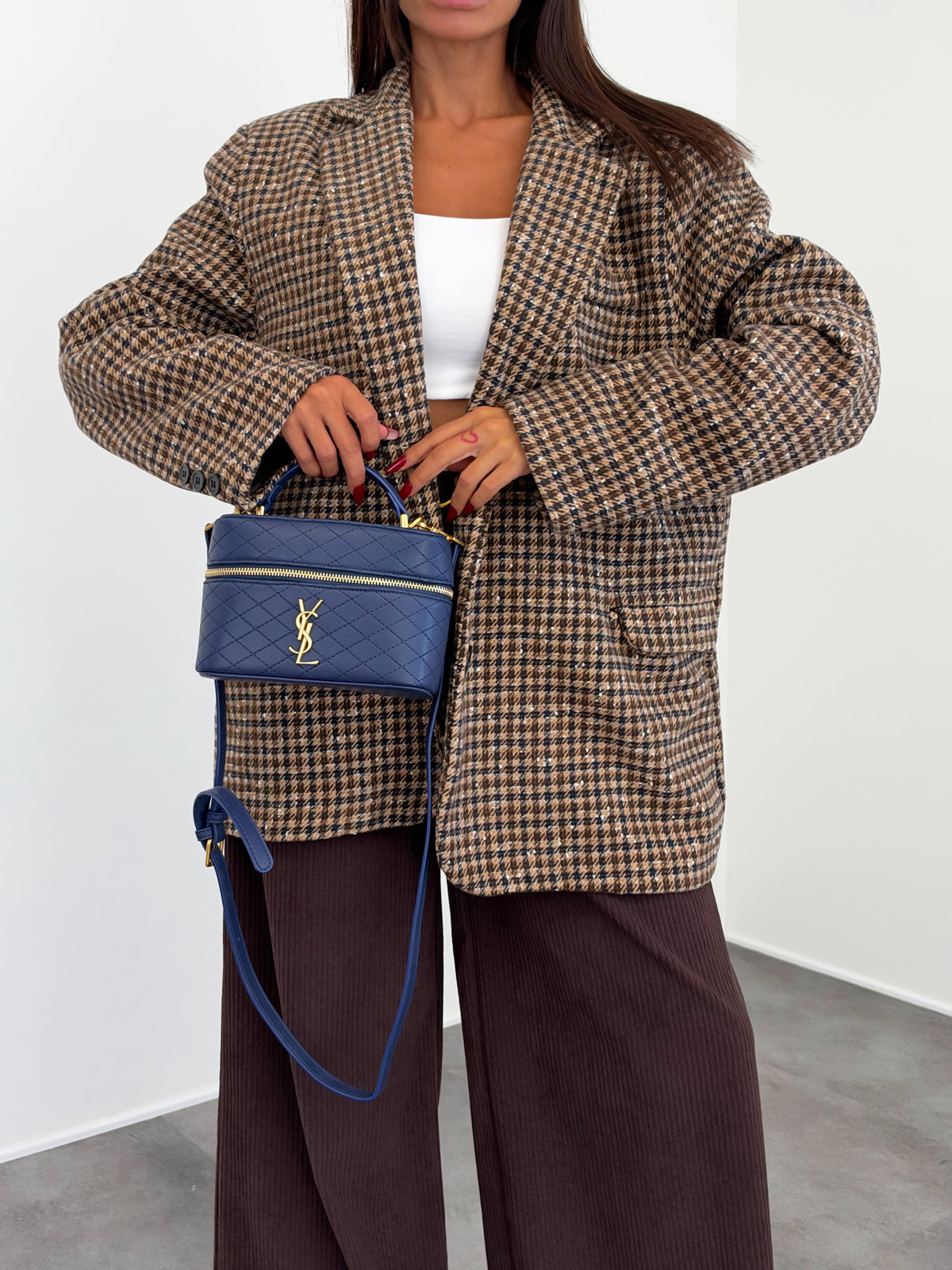 Cappotto Blazer PDP - Blu Marrone