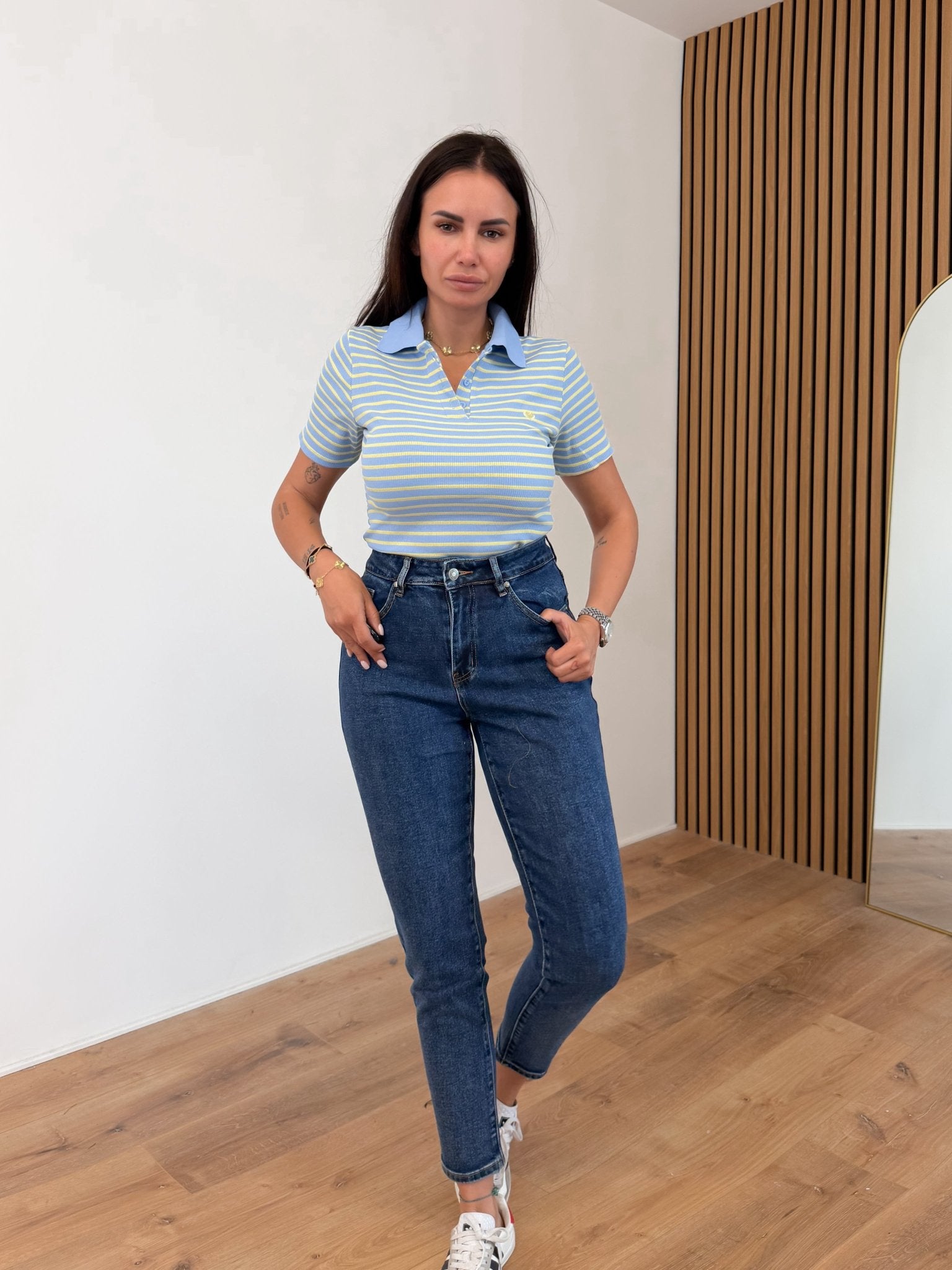 Polo Border - Azzurra - SAINTH