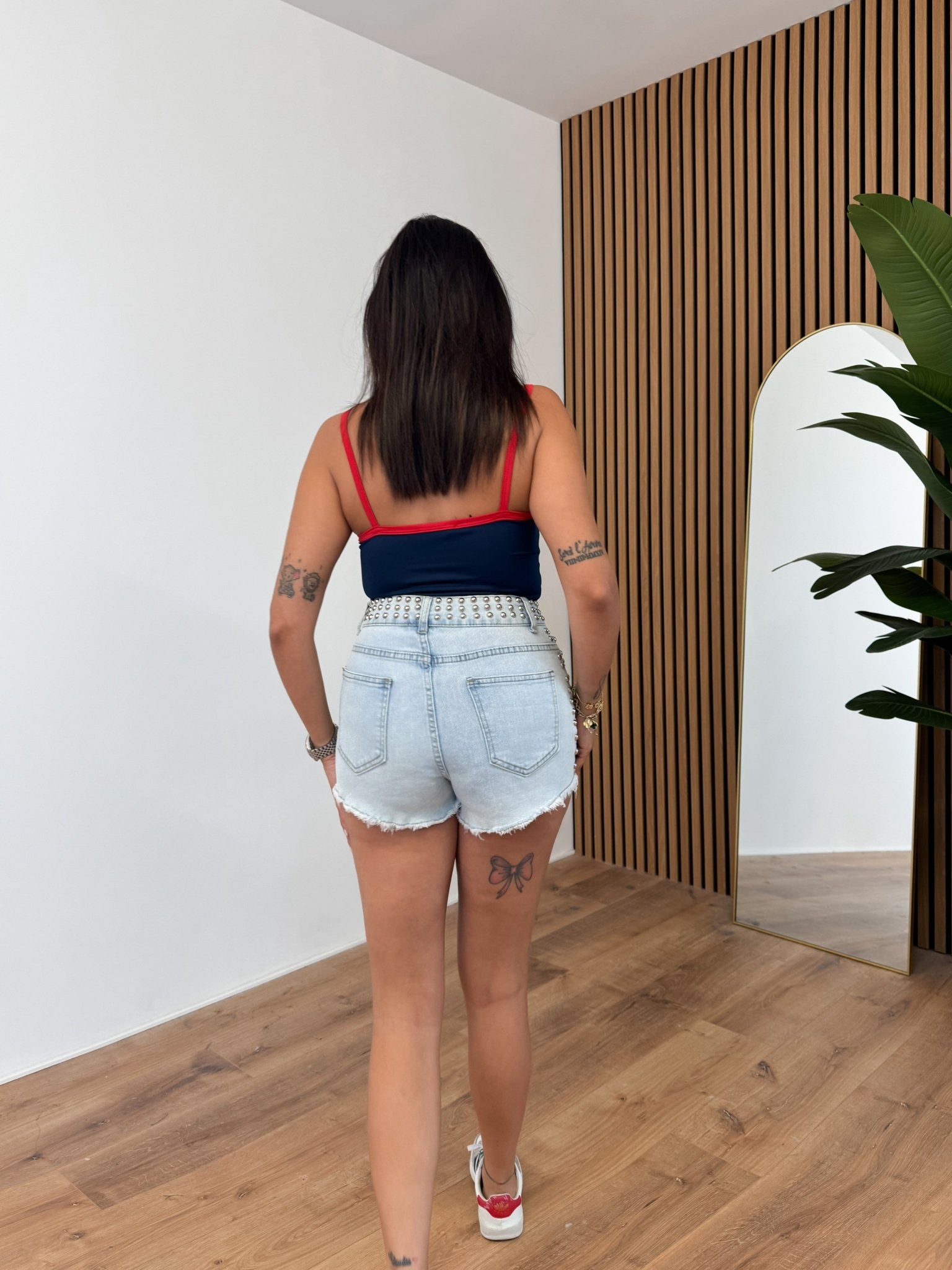 Shorts Borchie - Denim - SAINTH