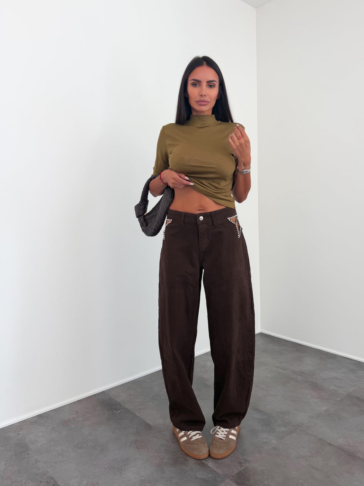 Jeans YW-2022F - Marrone