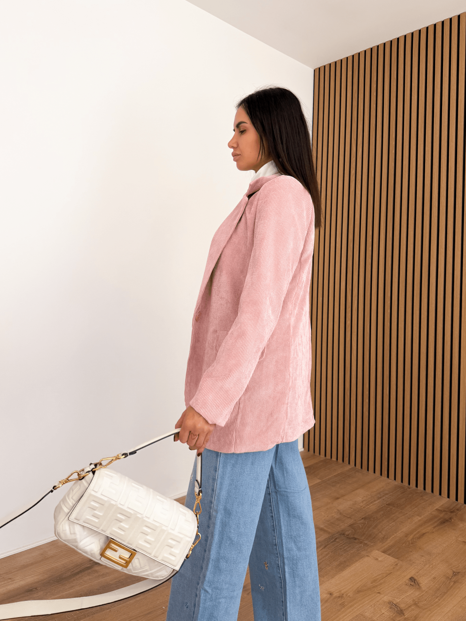 Blazer Velours - Rosa - SAINTH