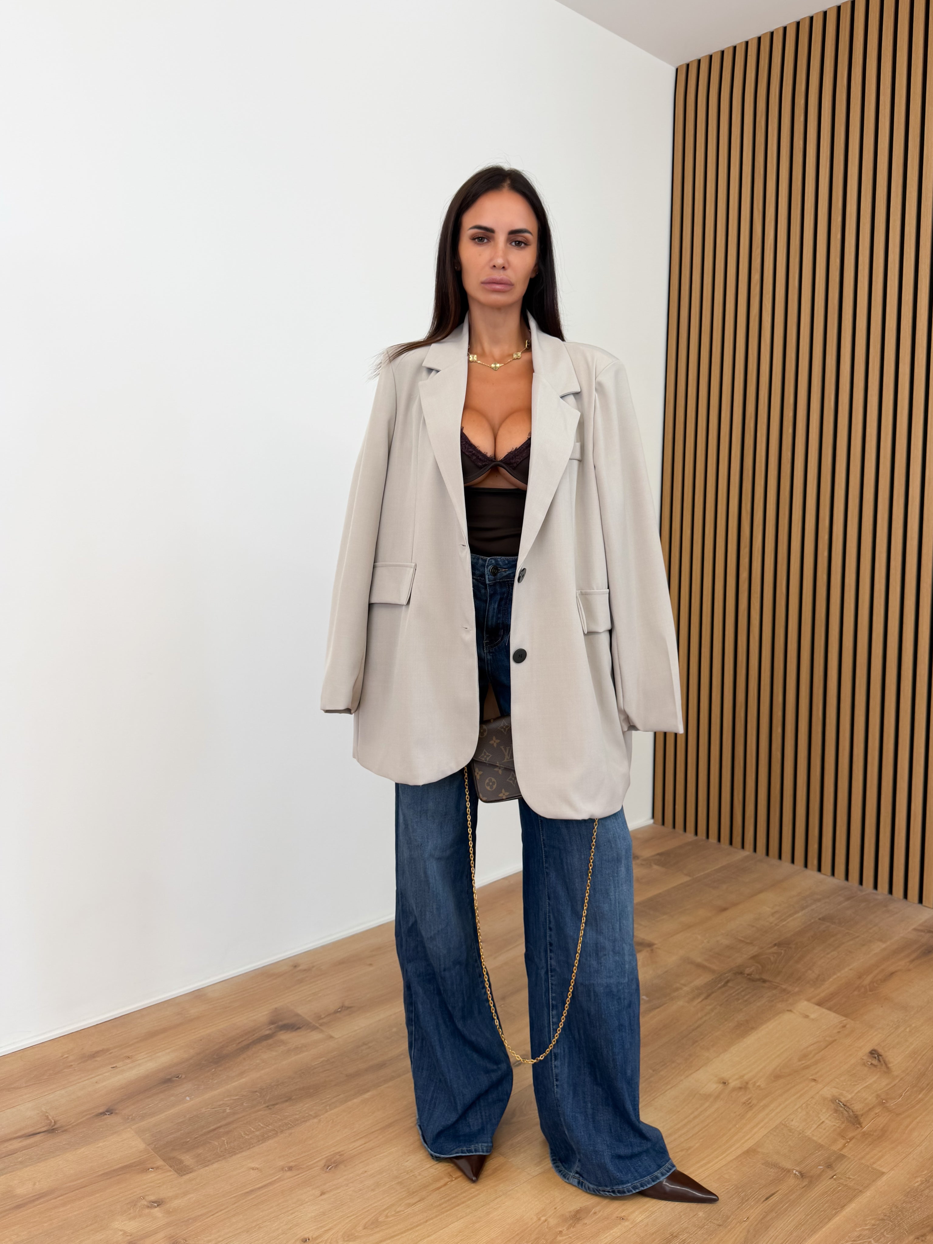 Blazer Simply Over - Beige