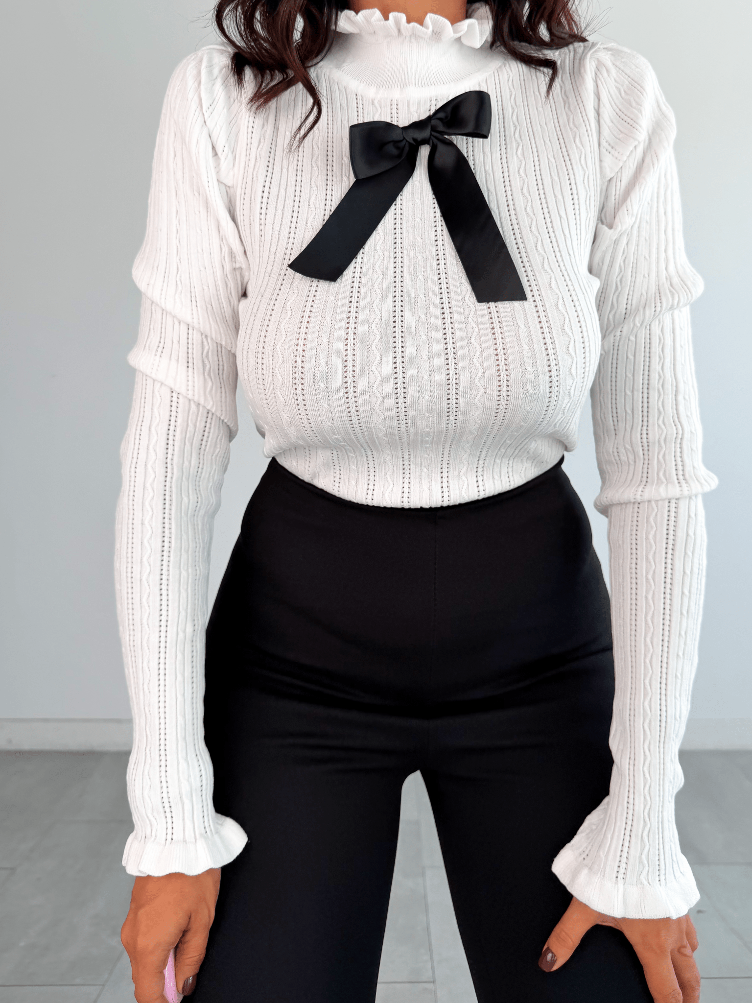 Pull Fiocco - Bianco - SAINTH