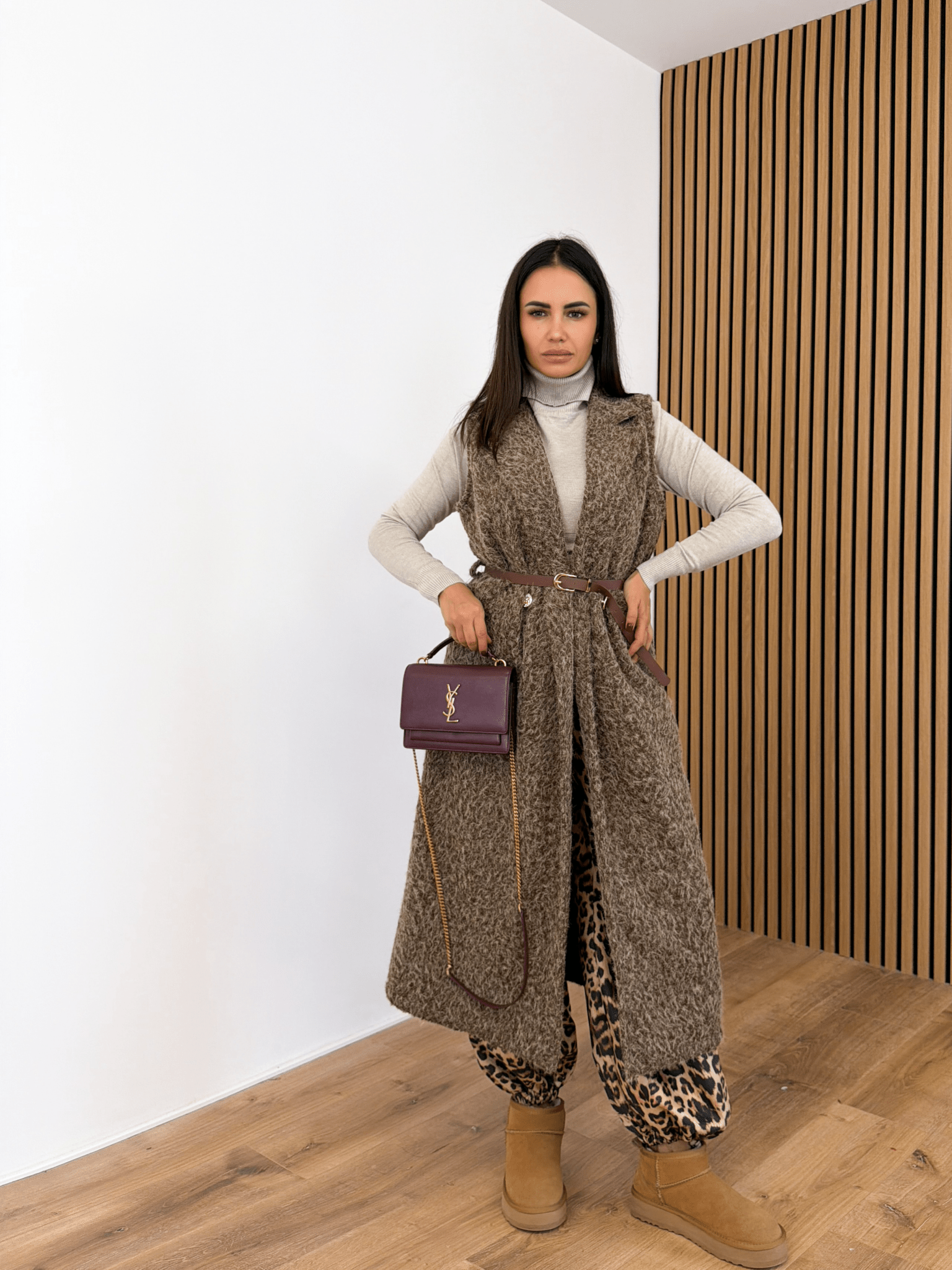 Pull Collo Alto - Beige - SAINTH