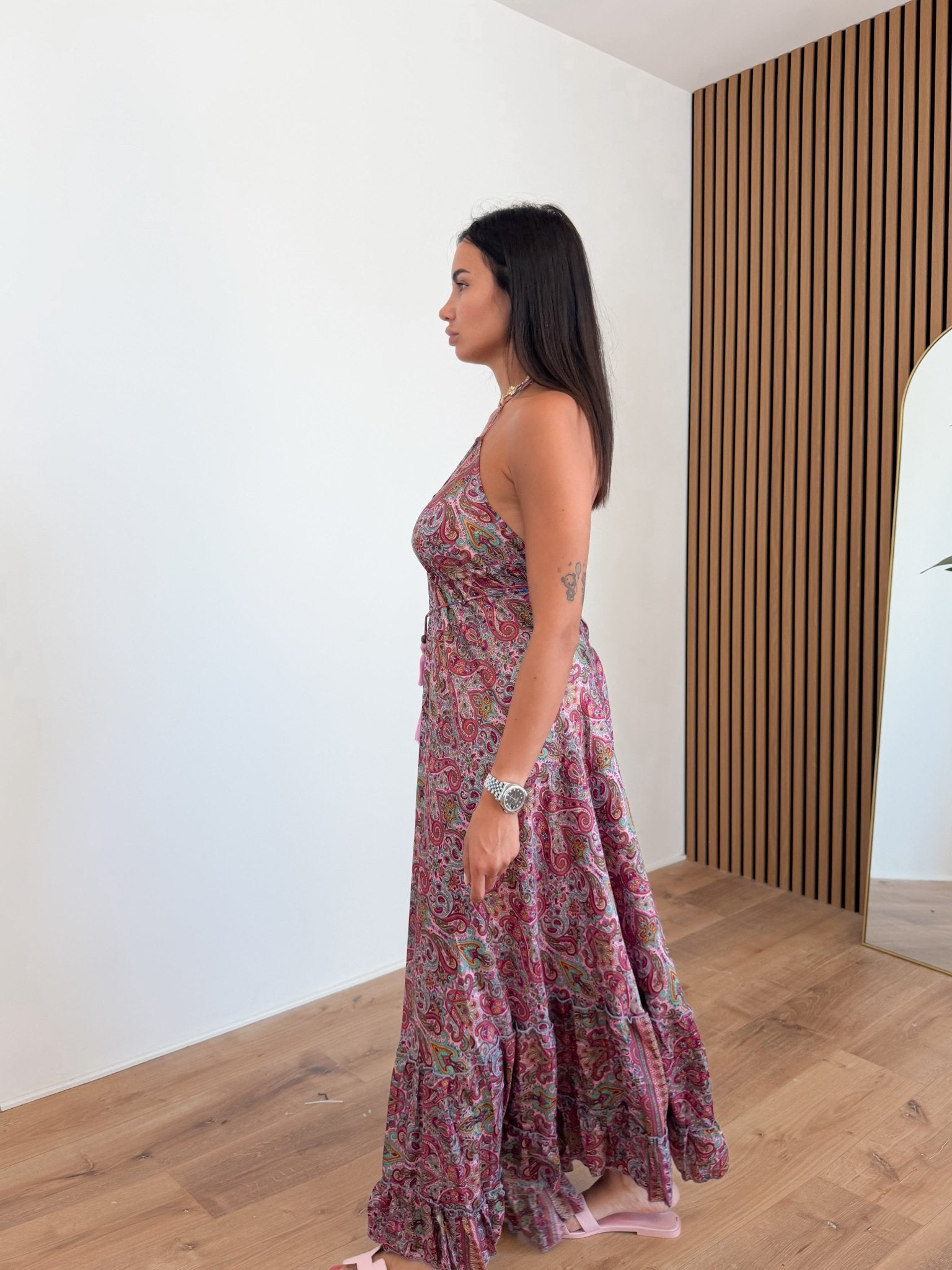 Abito Maya 2.0 - Magenta e Turchese - SAINTH