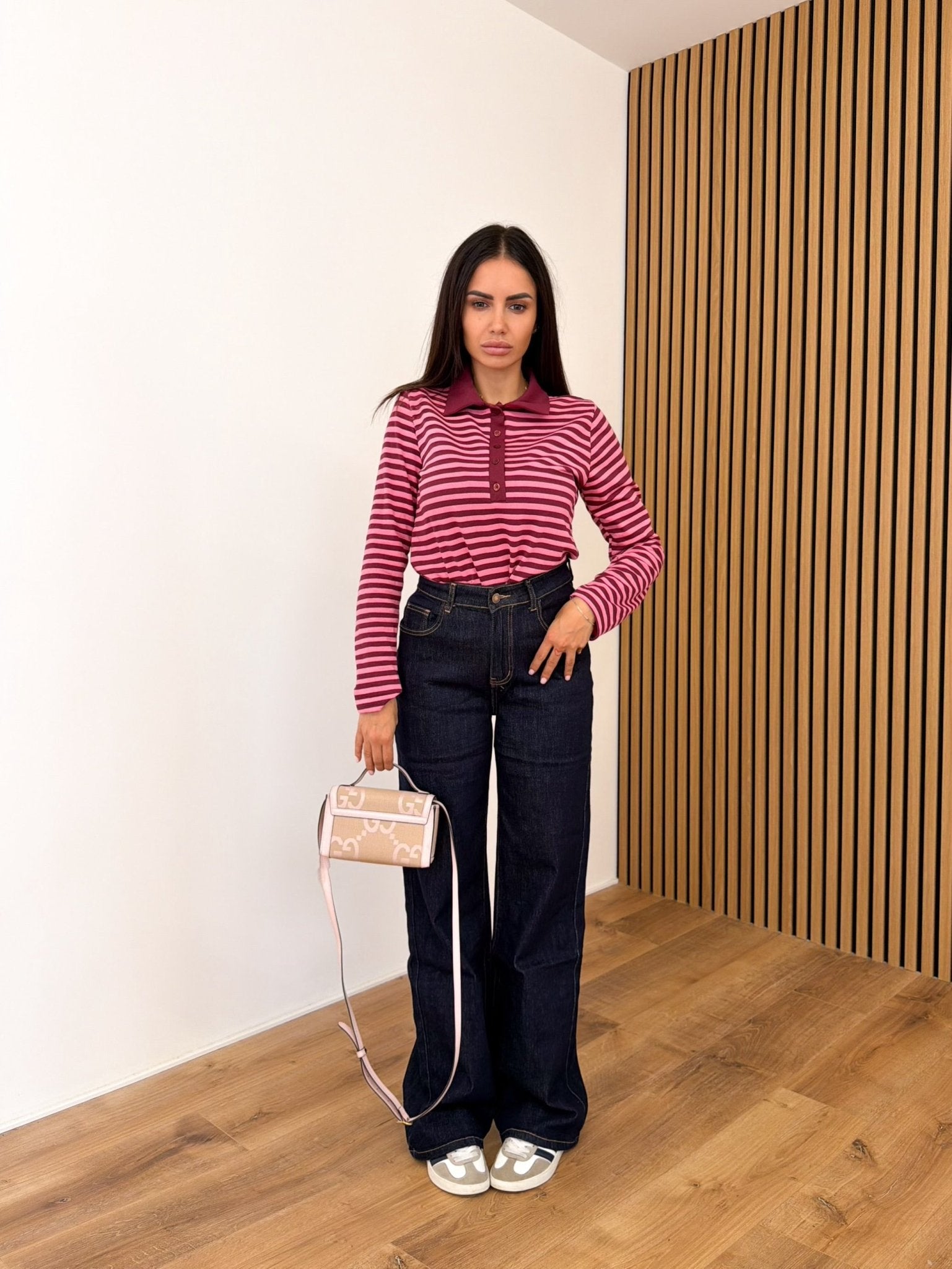 Polo Vespa - Bordeaux e Rosa - SAINTH