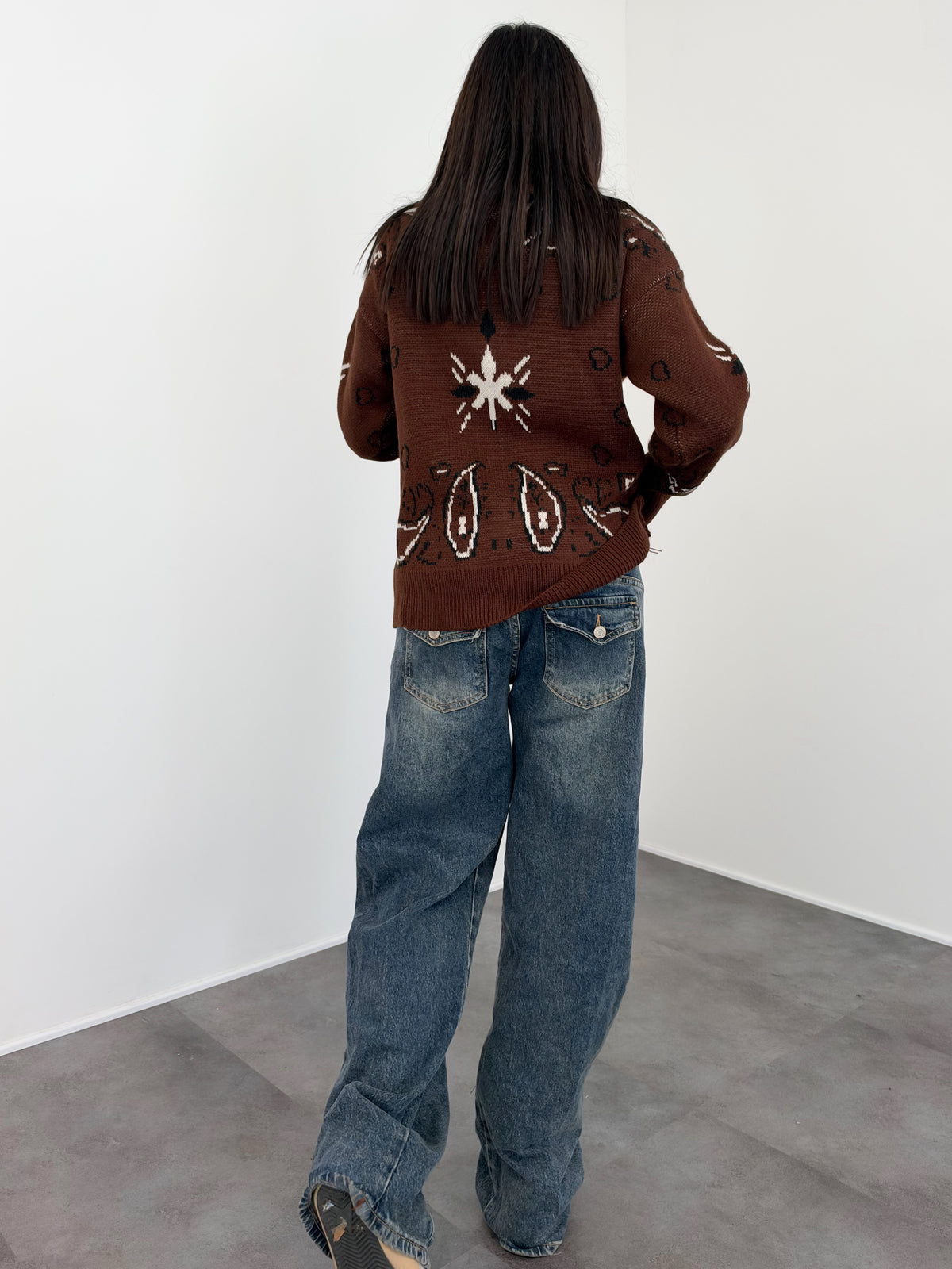 Pull Inuit - Marrone