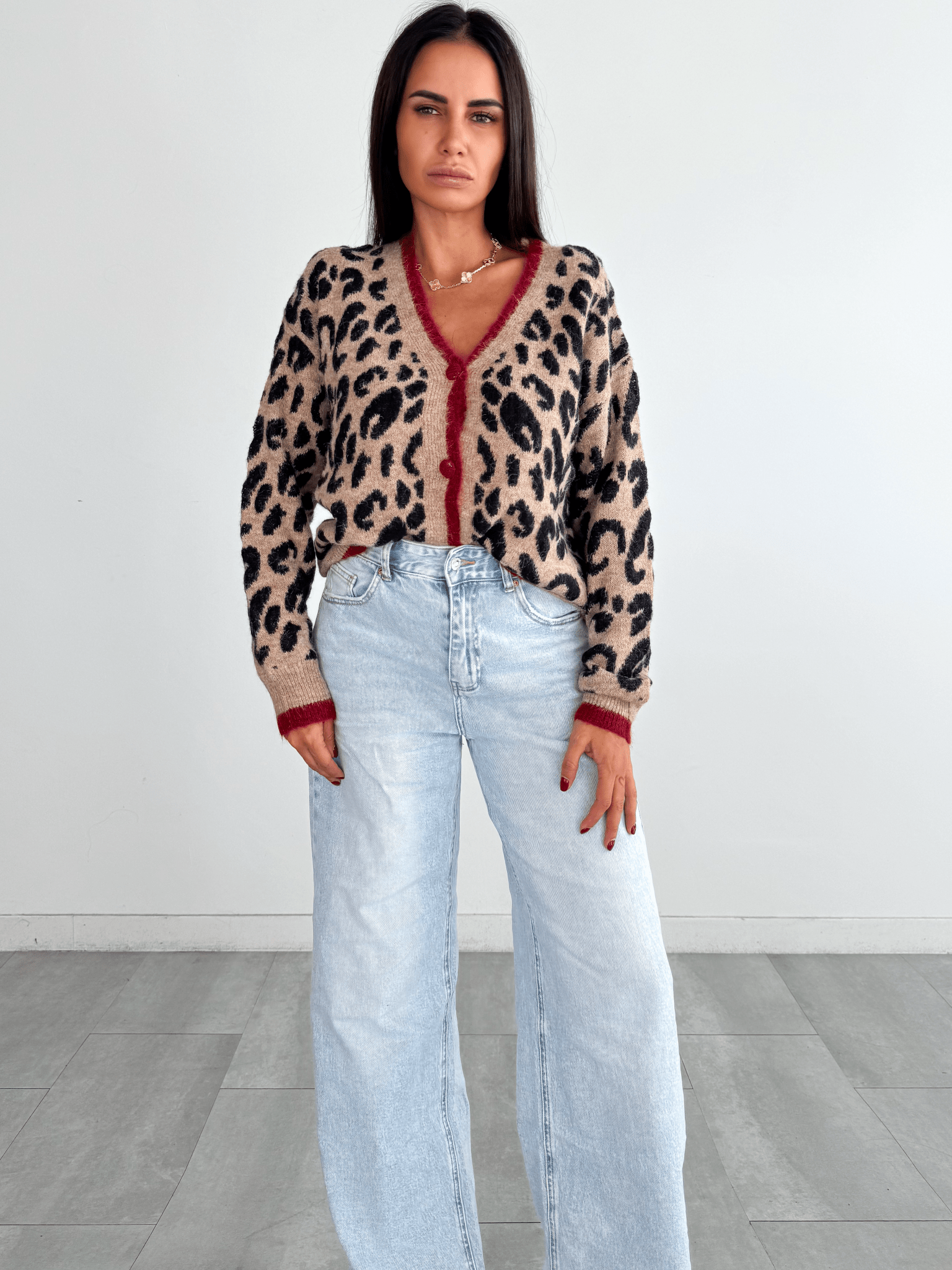 Cardigan Soft Leo - Rosso - SAINTH