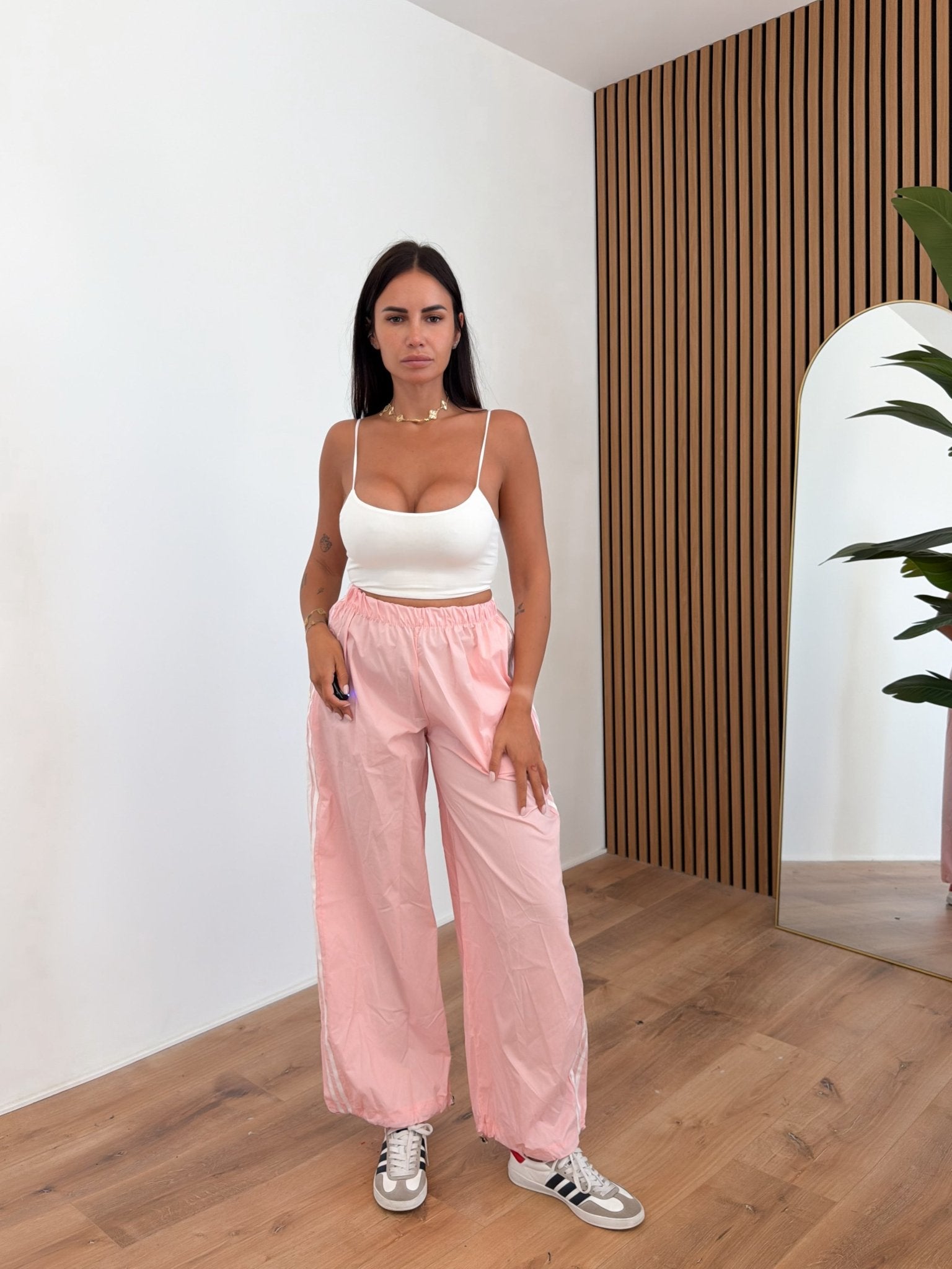 Pantalone Parachute - Rosa - SAINTH