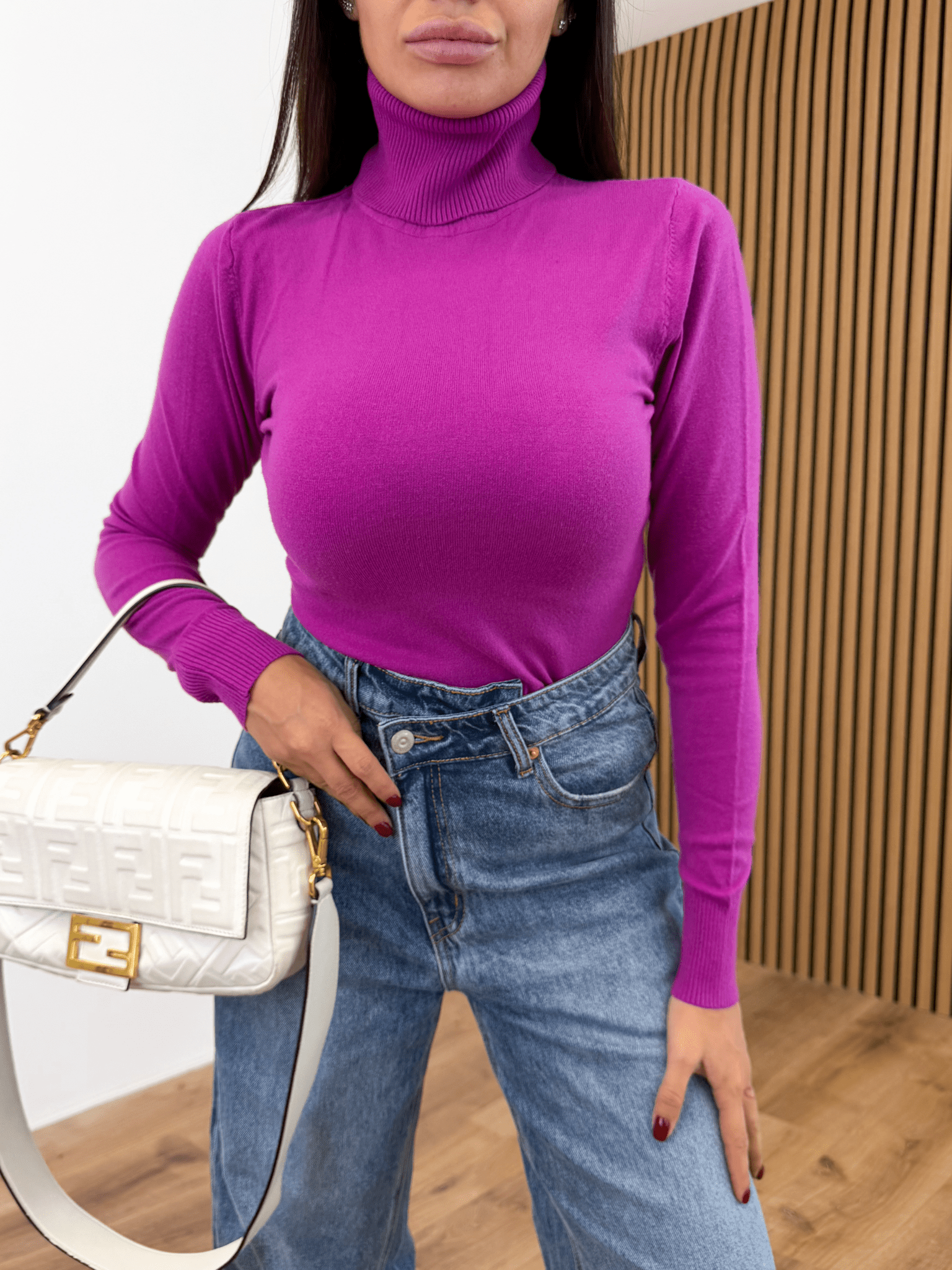 Pull Collo Alto - Magenta - SAINTH