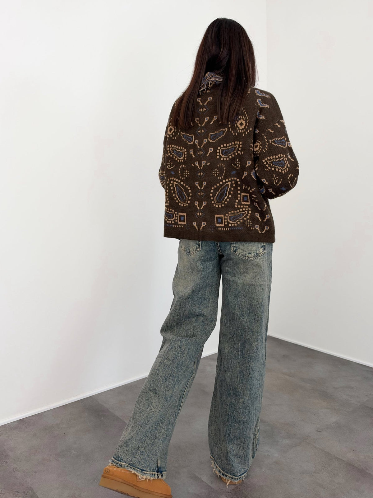 Cardigan Tribù - Marrone - SAINTH