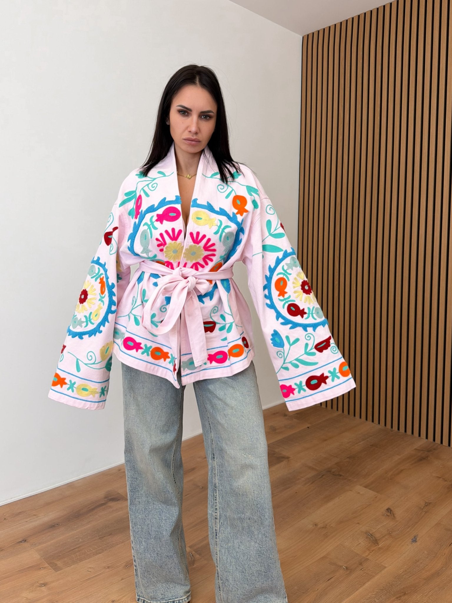 Giacca Origami - Denim Rosa - SAINTH