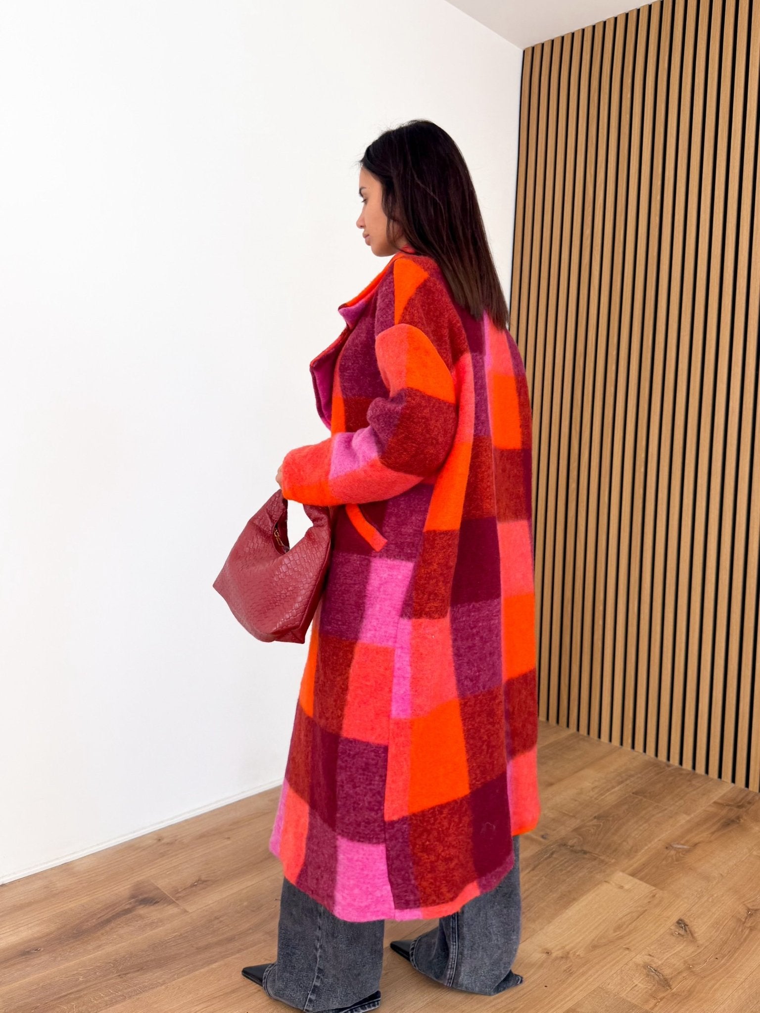 Cappotto Lusso - Arancio e Fucsia - SAINTH
