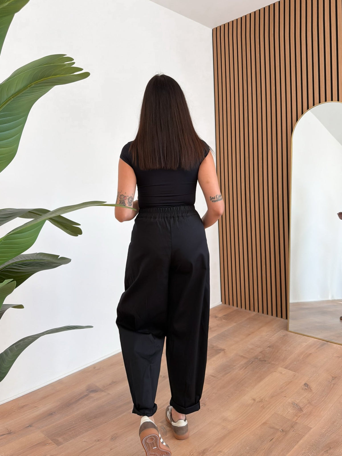 Pantalone Carrot - Nero - SAINTH