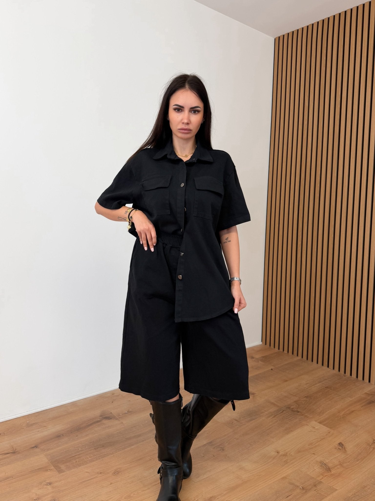 Camicia Nomad - Nera - SAINTH