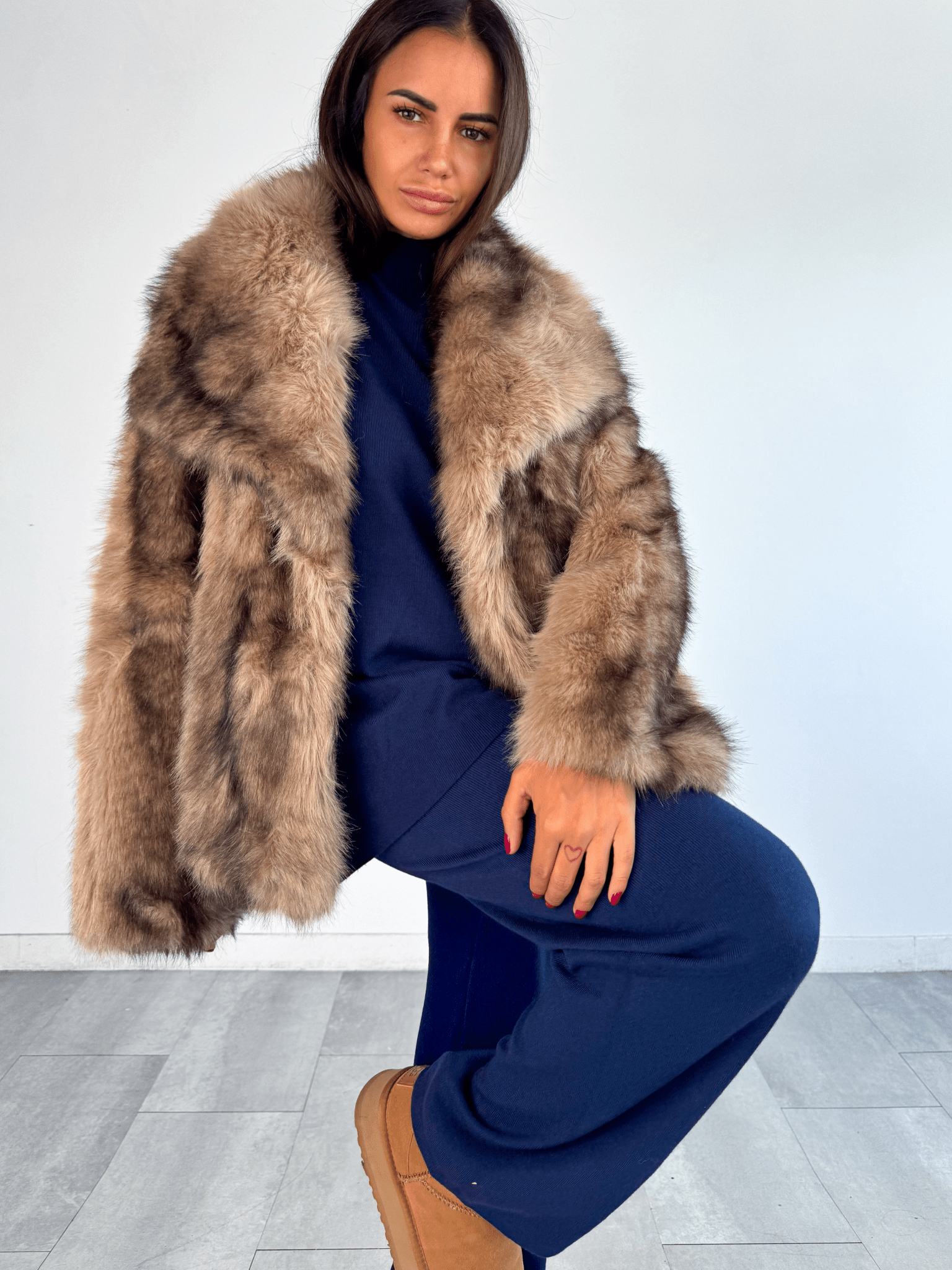 Pelliccia Grizzly - Biscotto - SAINTH