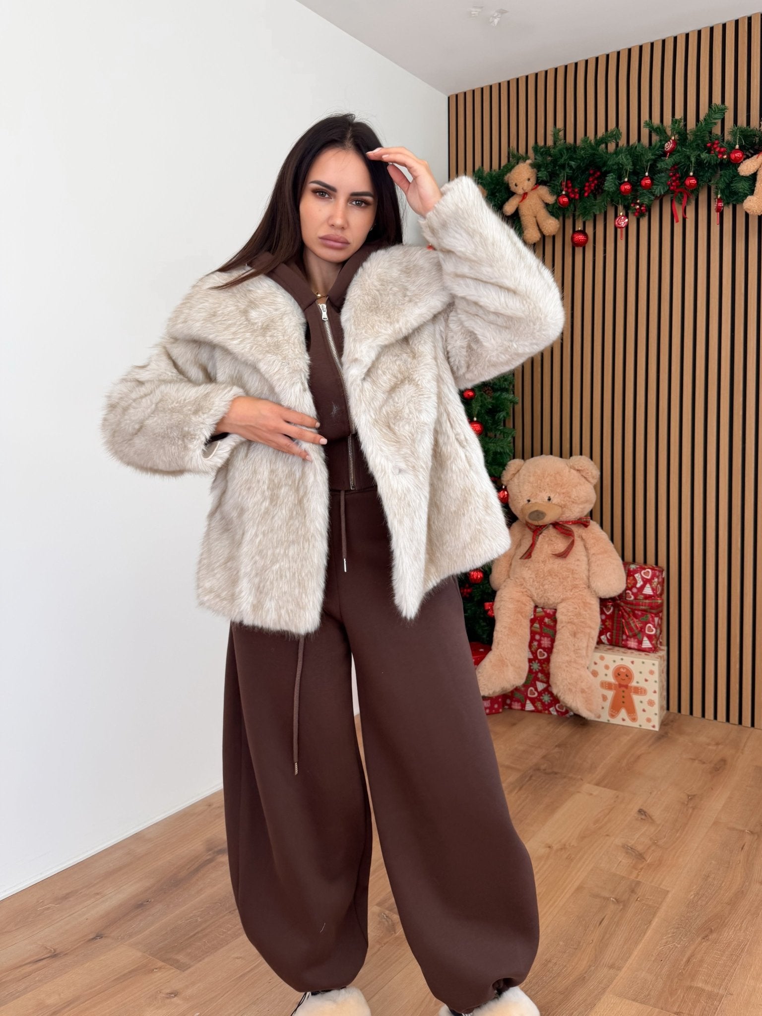 Pelliccia Gilet 2in1 - Beige - SAINTH