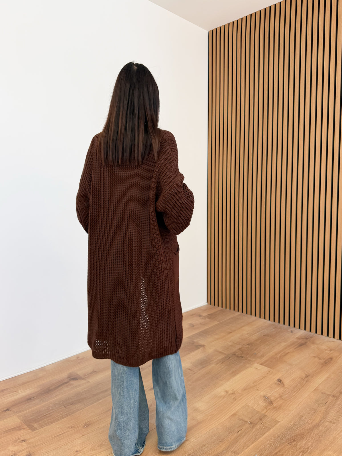 Cardigan Flamingo - Marrone