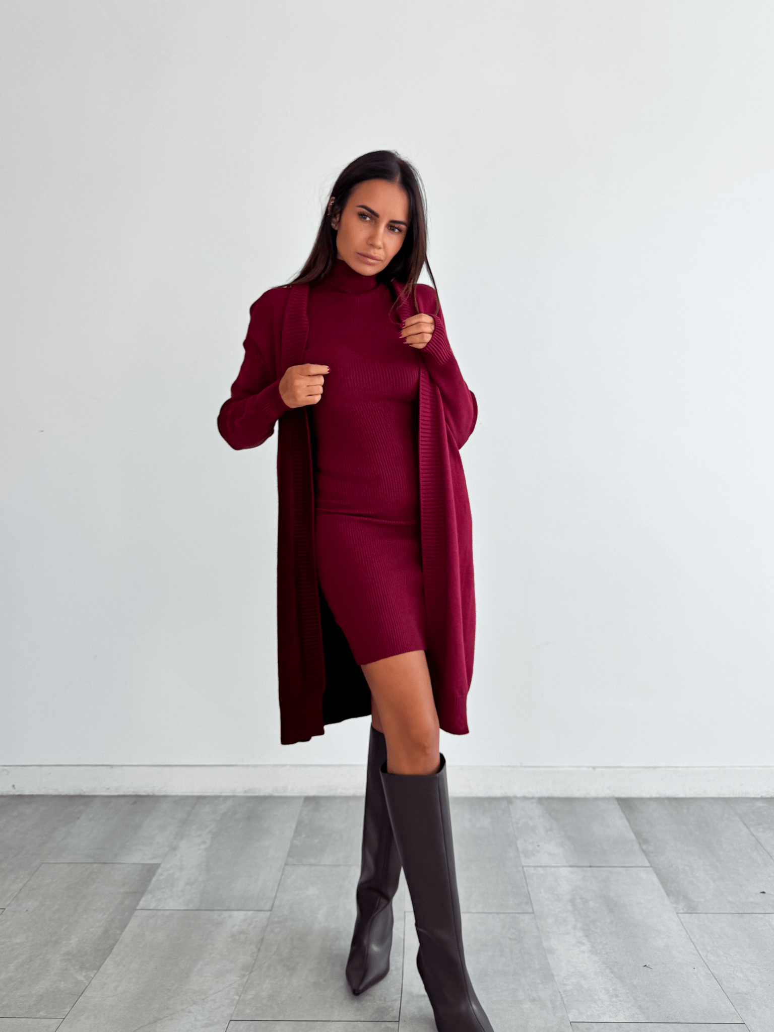 Abito Pull Need - Bordeaux - SAINTH