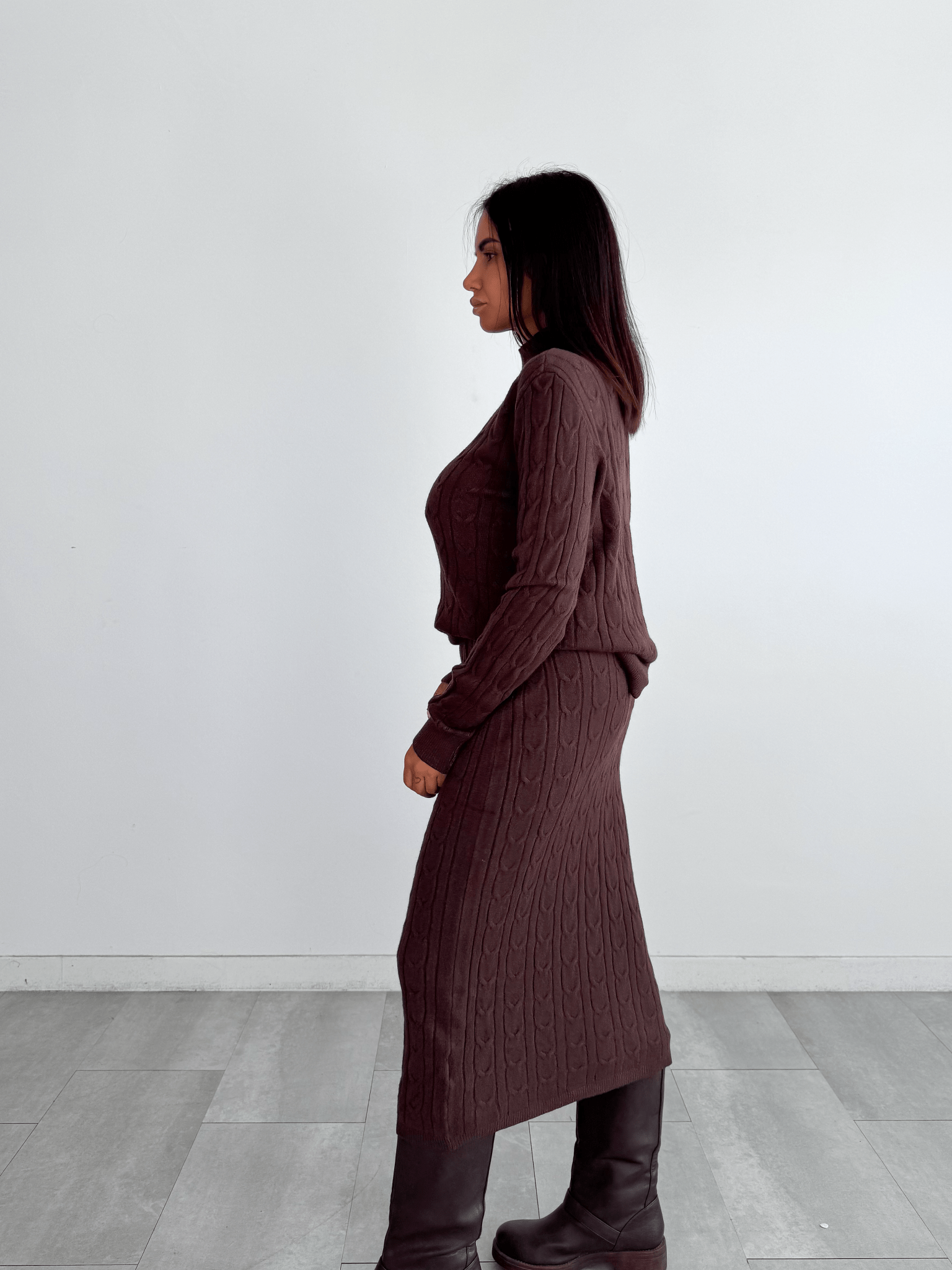 Coordinato Braided - Marrone - SAINTH