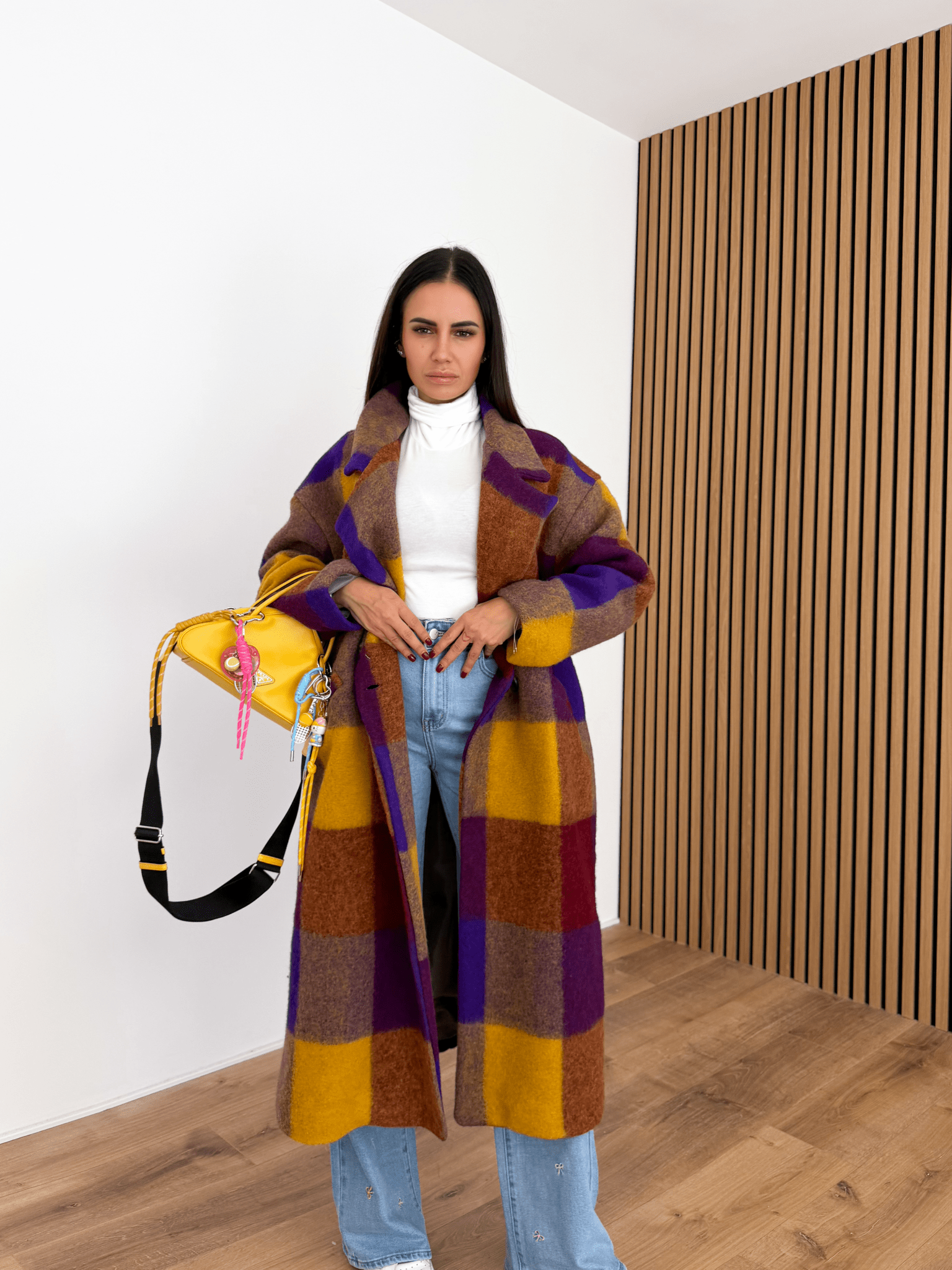 Cappotto Lusso - Senape e Viola - SAINTH