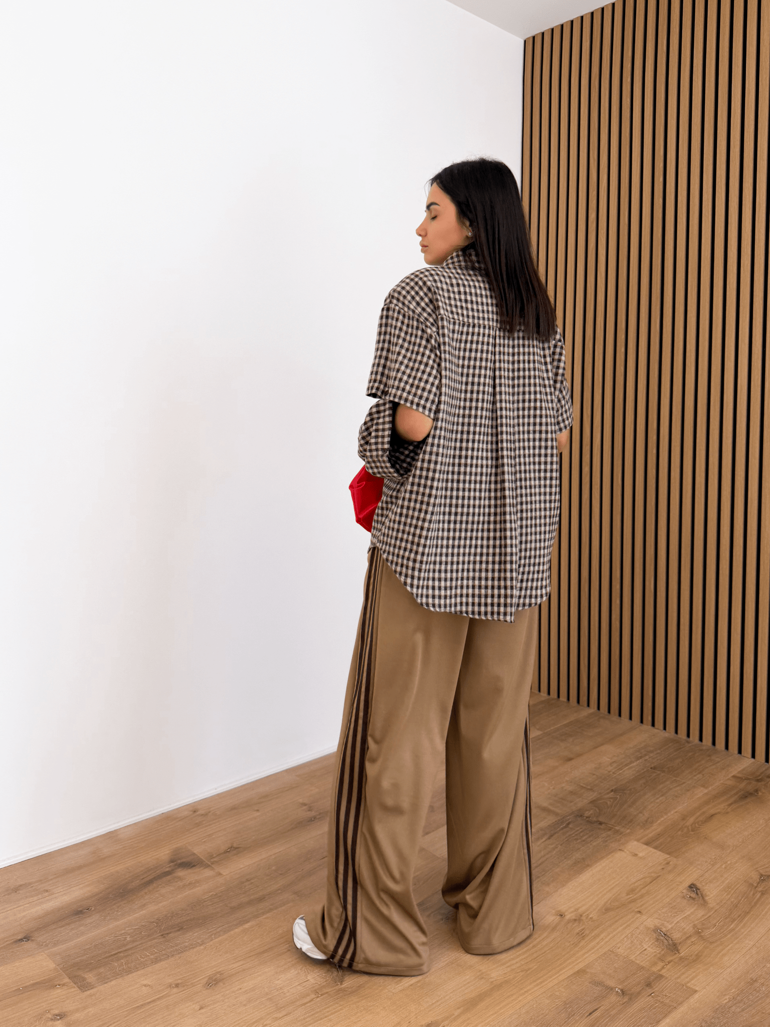 Maxi Camicia Aperture - Marrone - SAINTH