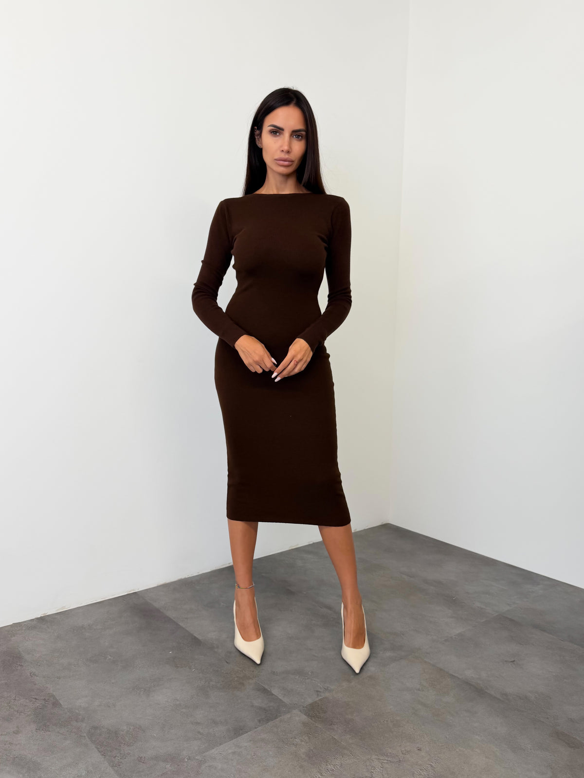 Pull Abito Nube - Marrone