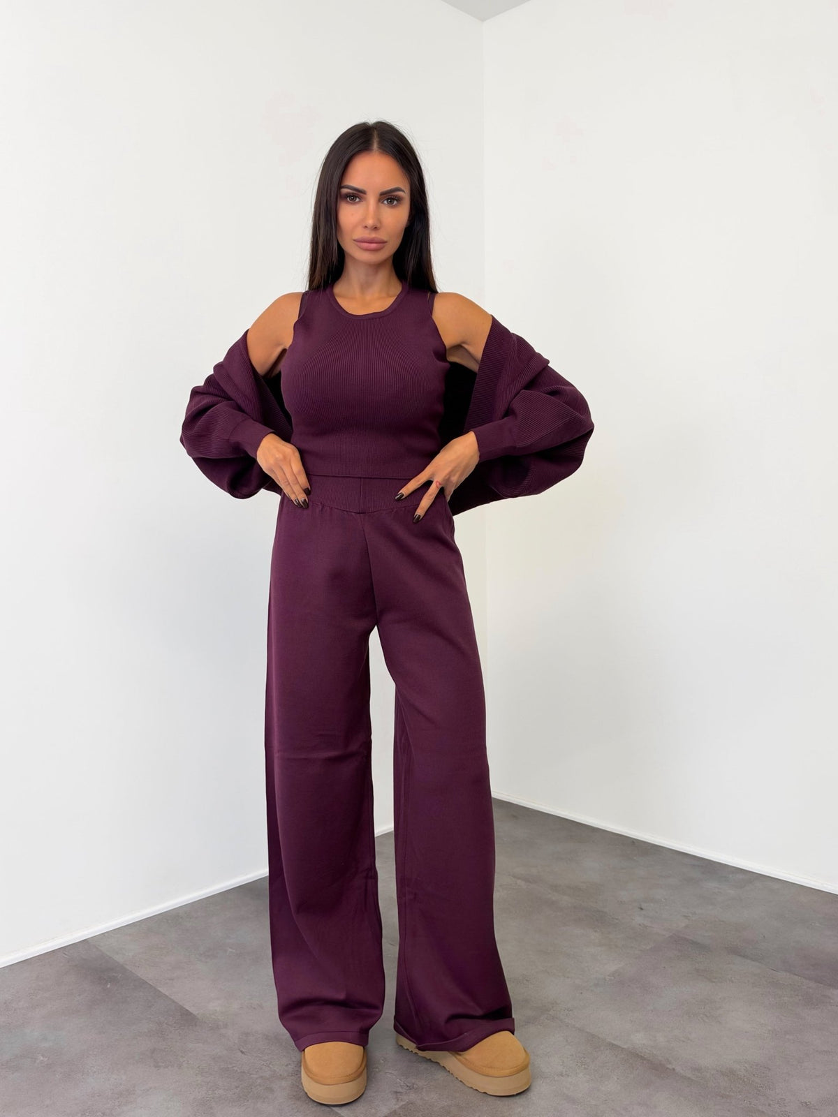 Coordinato Tris Lilà - Vinaccia - SAINTH