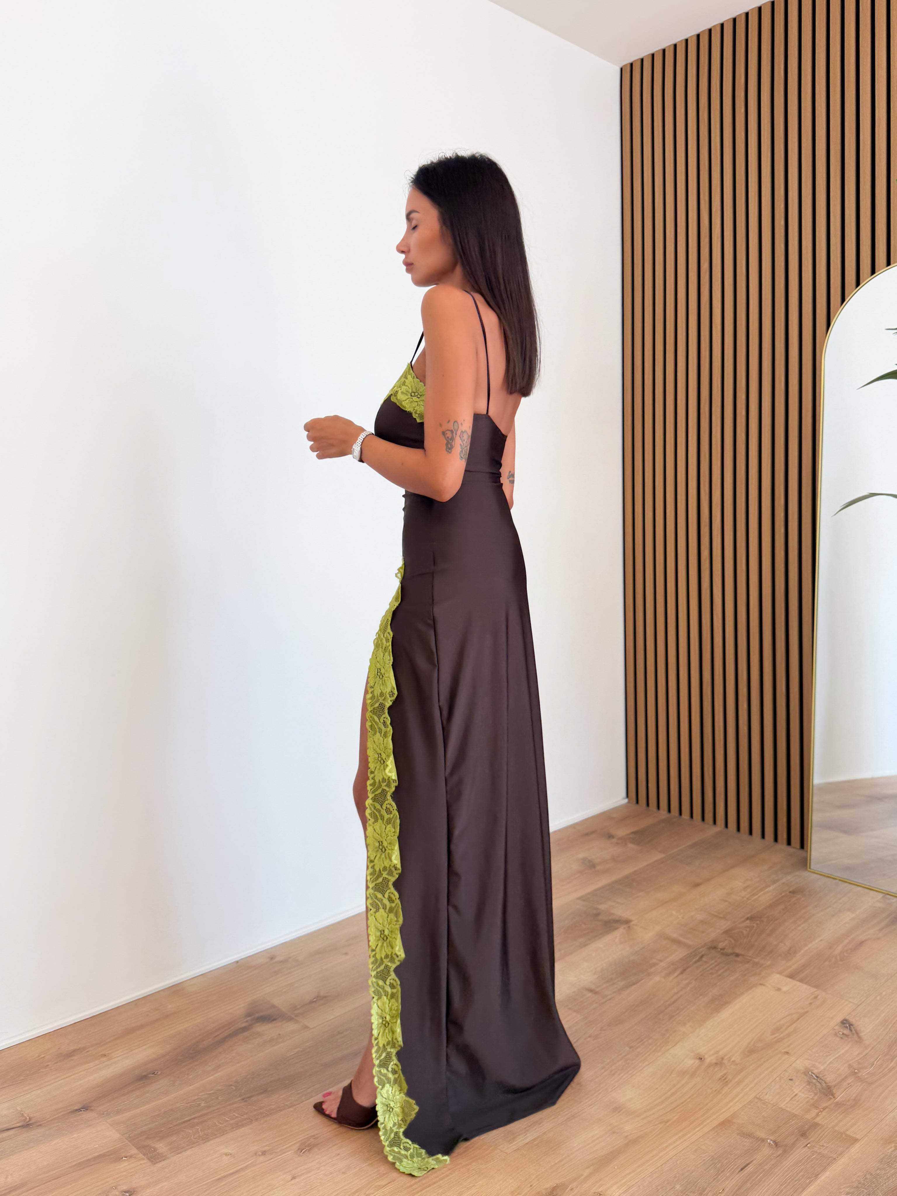 Abito Dubai - Marrone Lime