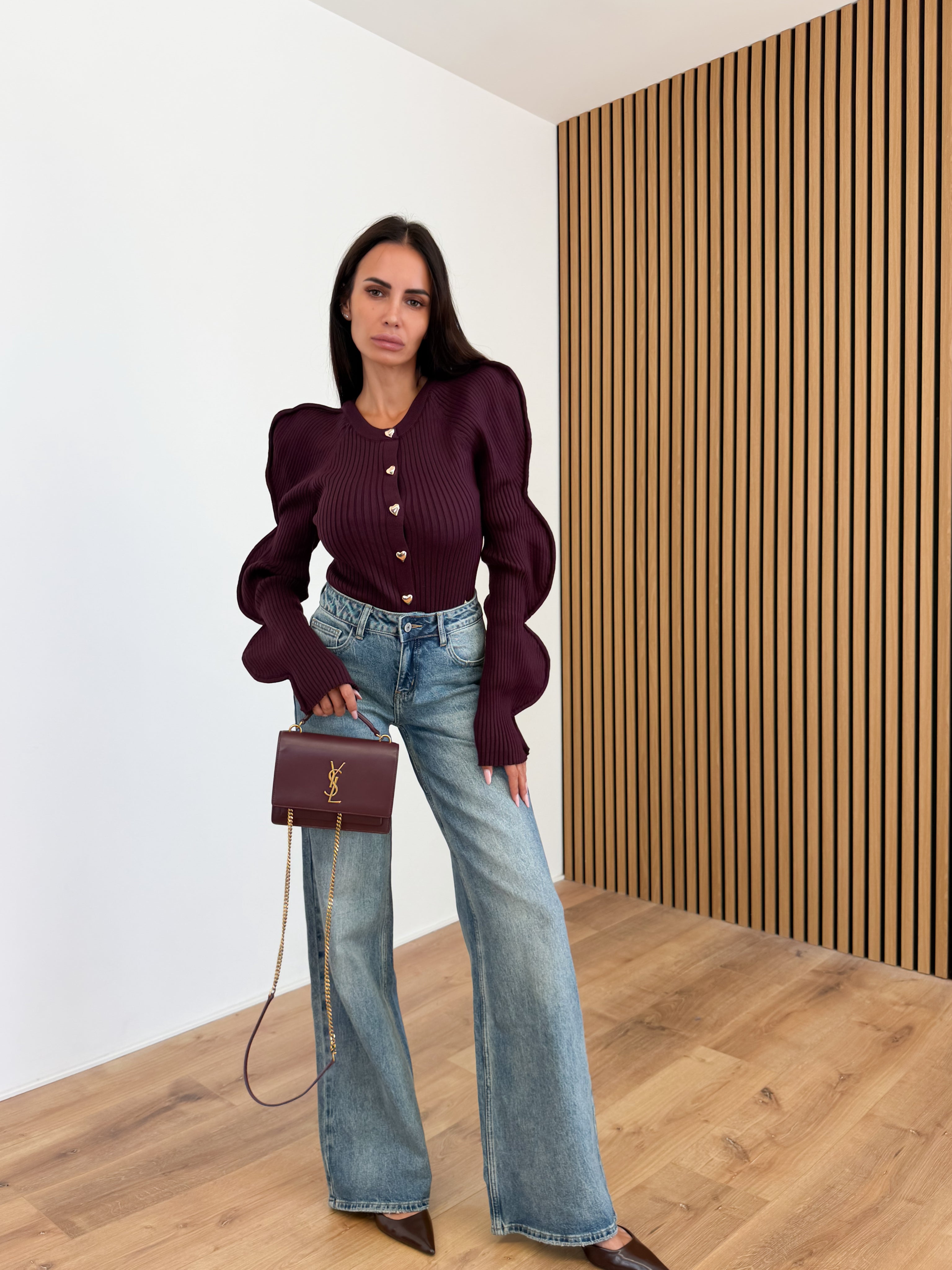 Cardigan Love - Bordeaux