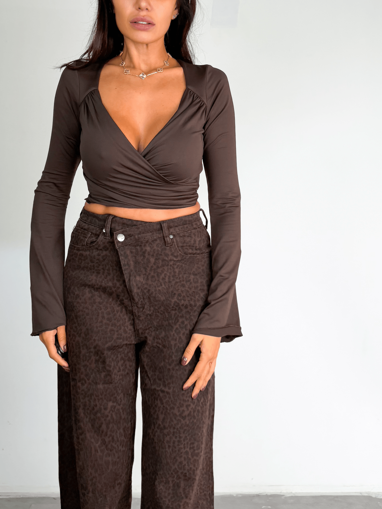 Jeans Graffio - Leopardato Scuro - SAINTH