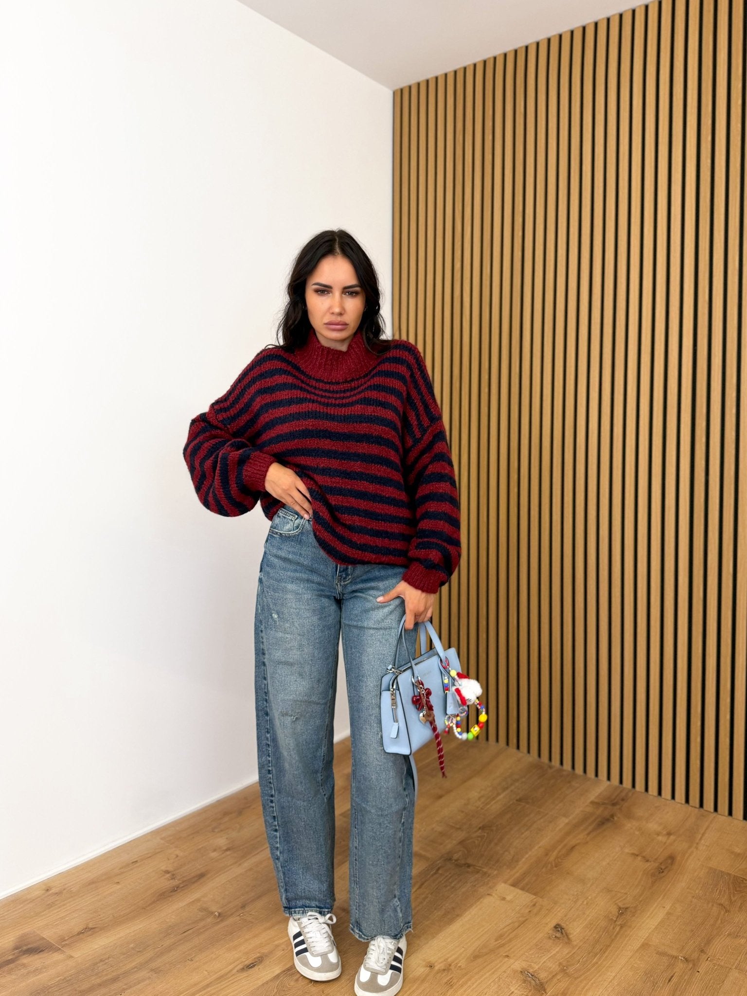 Pull Movimento - Blu e Bordeaux - SAINTH