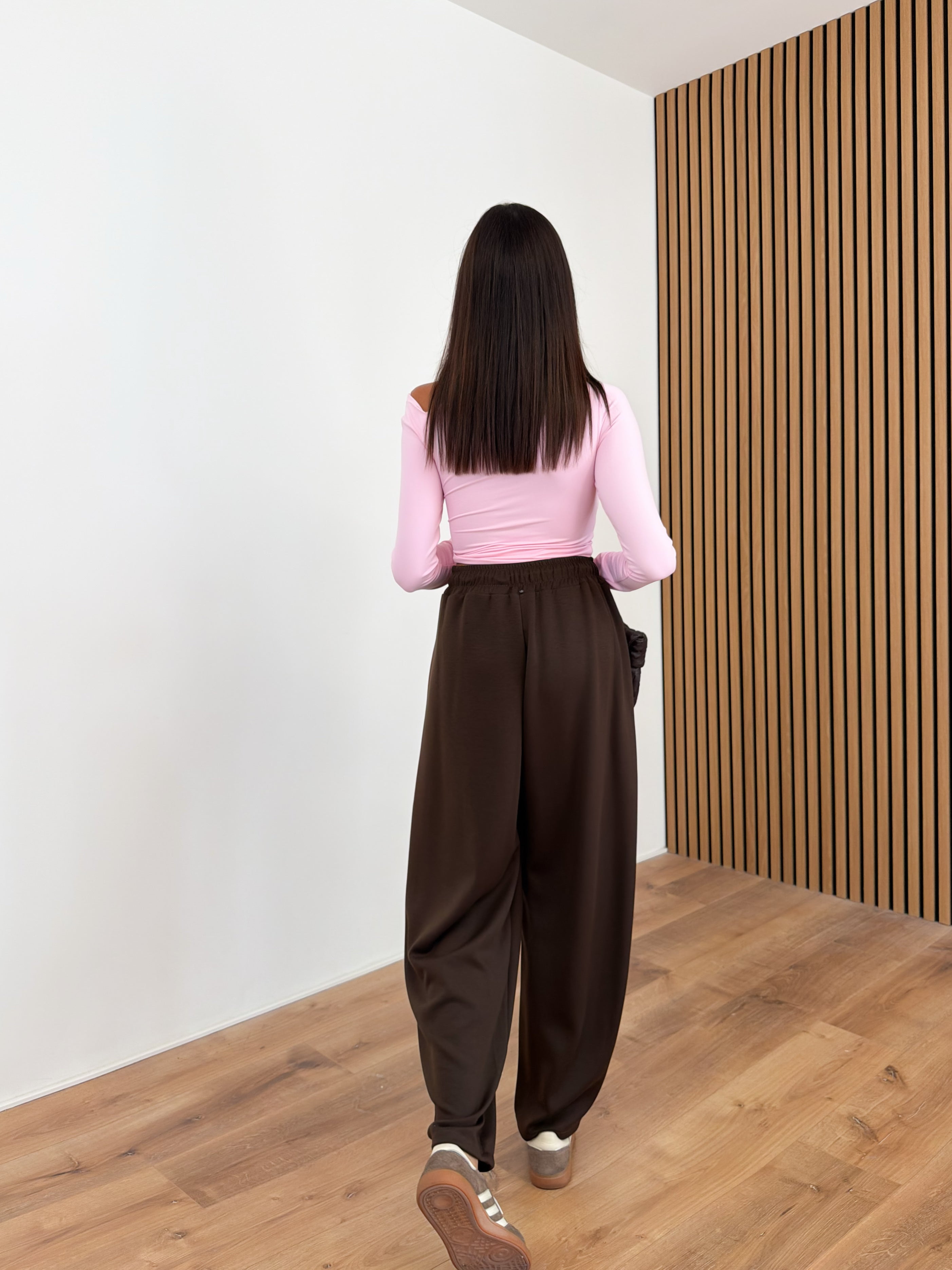 Pantalone Tuta Essential - Marrone
