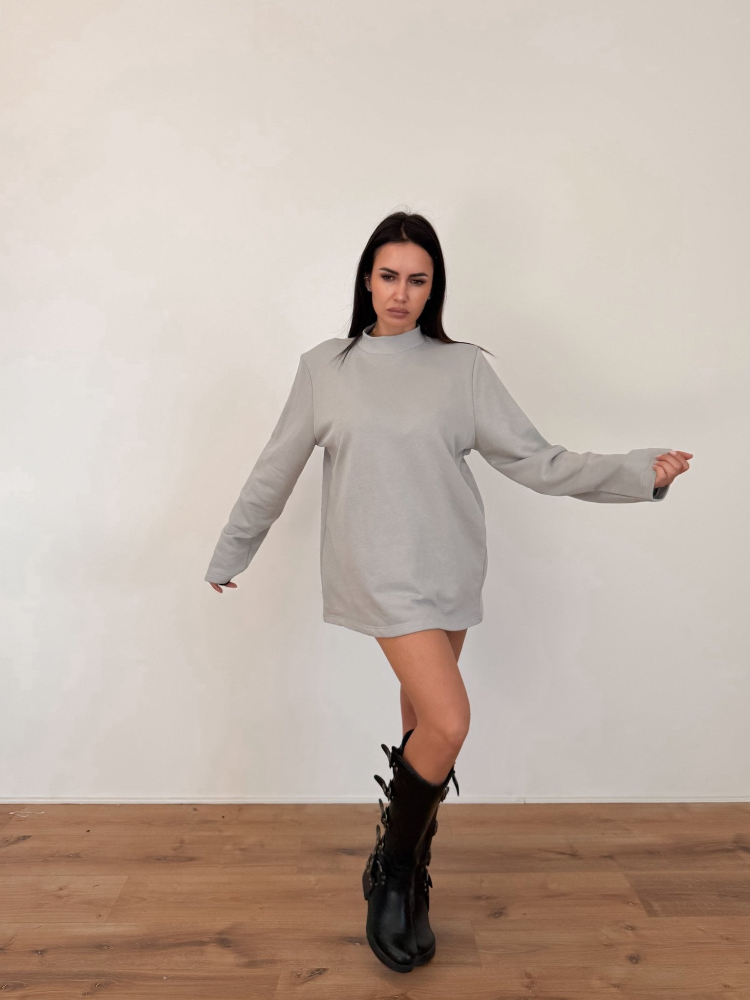 Felpa Maxi Spalla - Ghiaccio - SAINTH