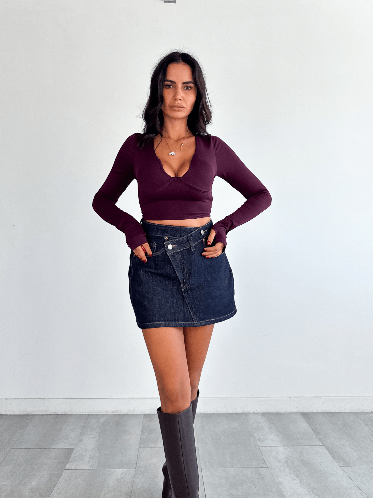 Gonna Strong Botton - Denim Scuro - SAINTH