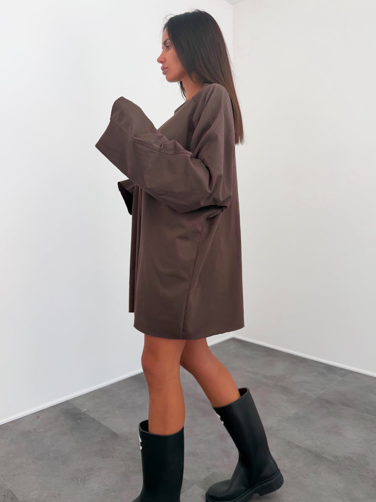 Maglia Oversize - Marrone