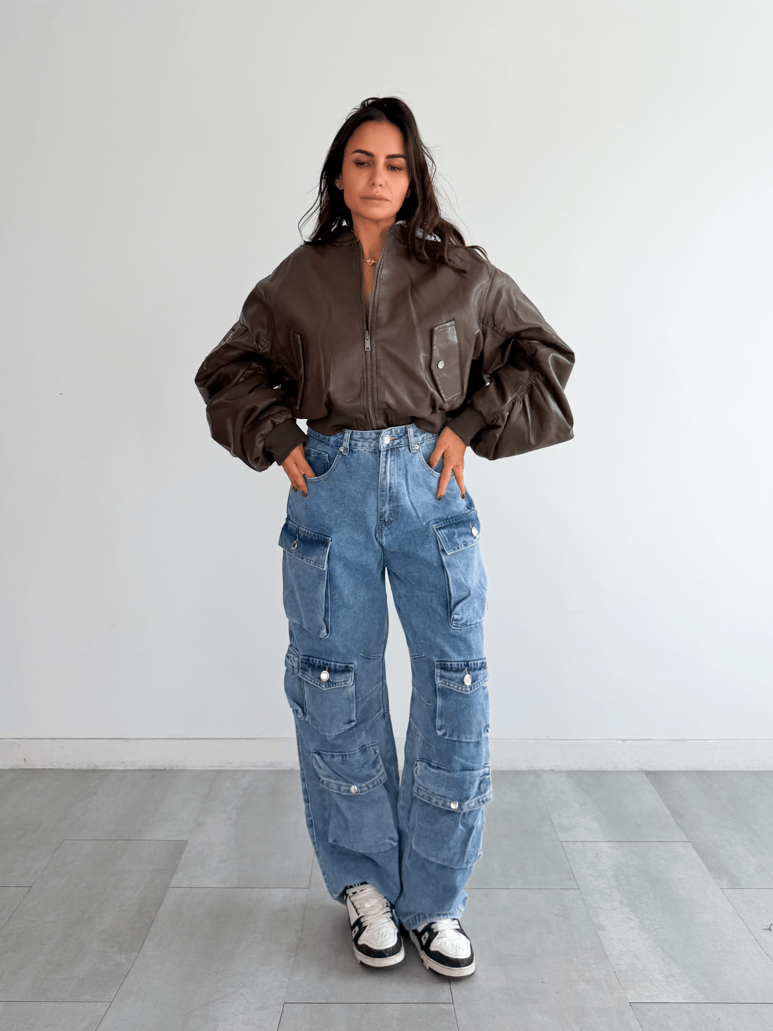 Pantalone Cargo Solution - Blu - SAINTH