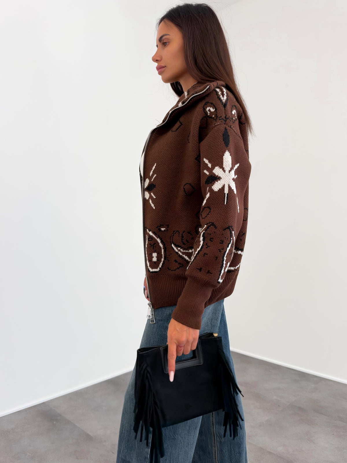 Pull Zip - Marrone - SAINTH