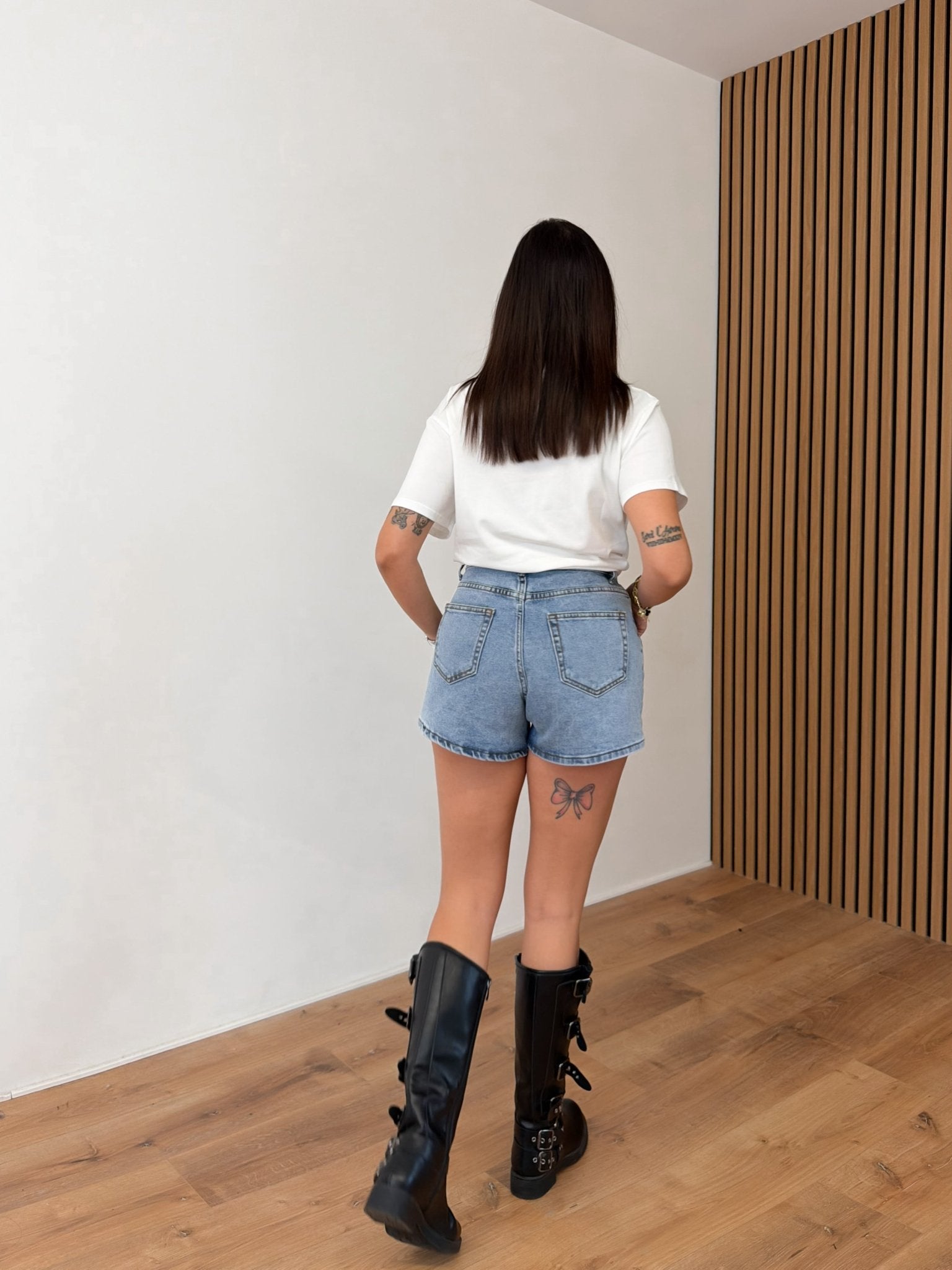 Shorts Line - Denim Chiaro - SAINTH